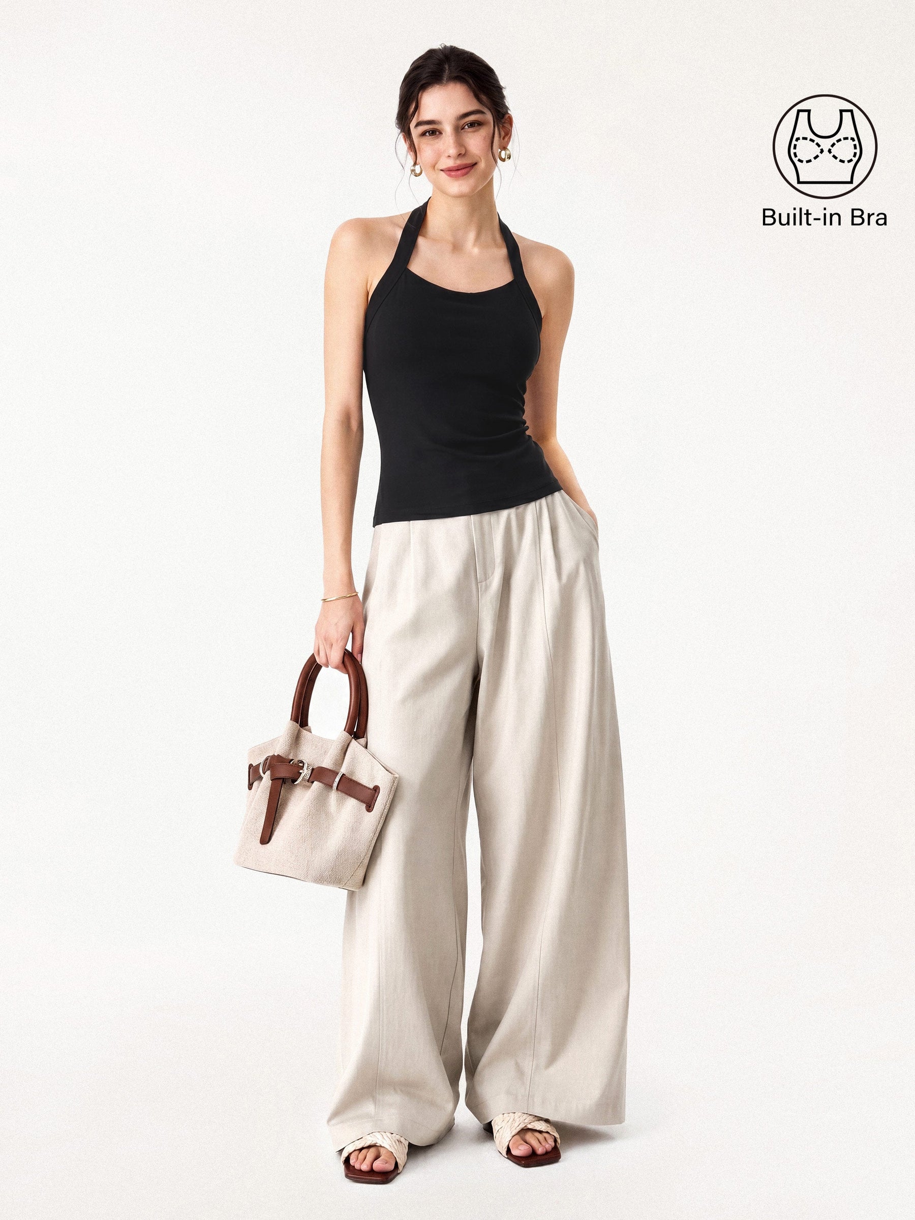 Sleek Halter Bra Top