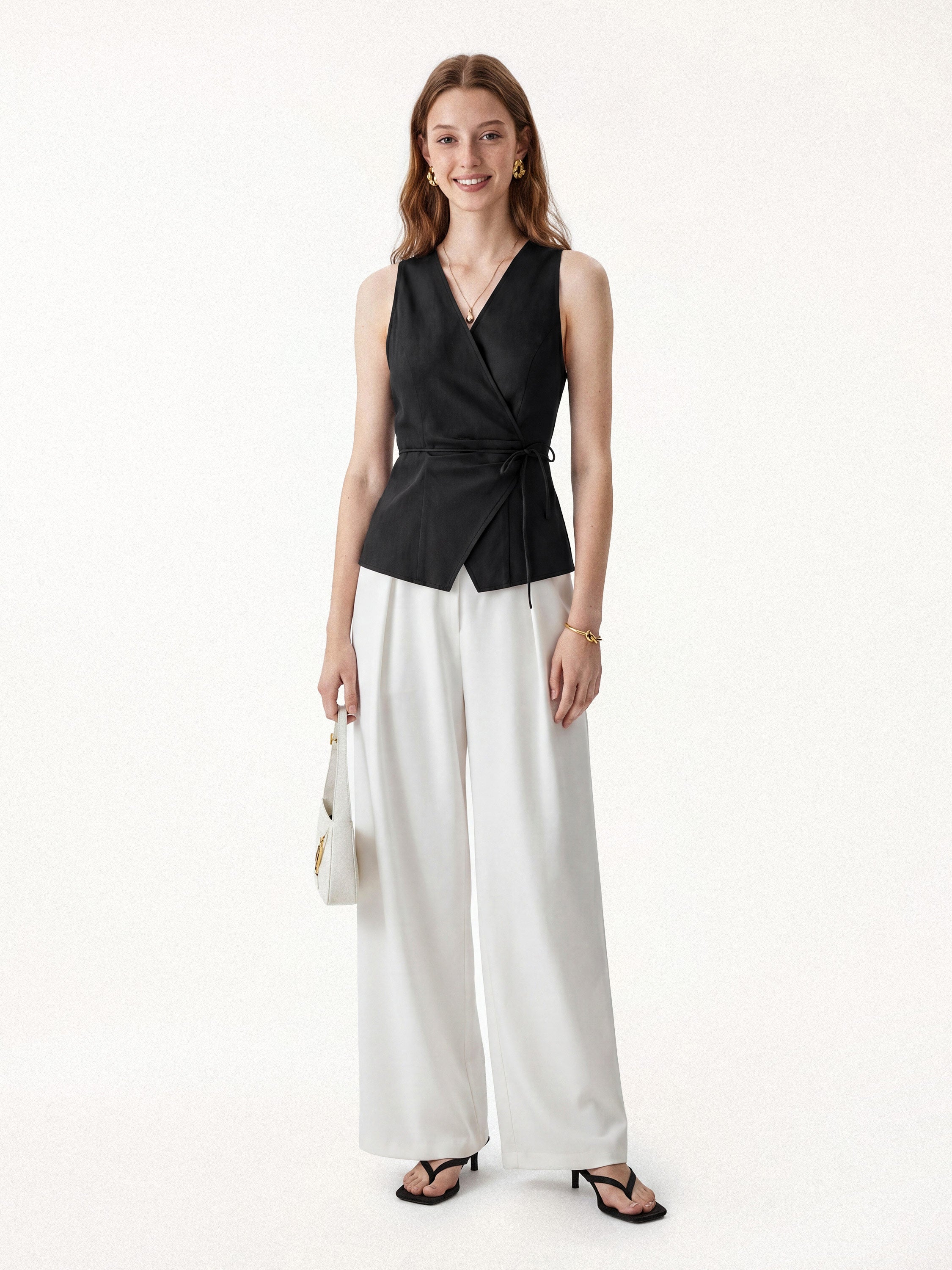 Wrap Top with Self-Tie