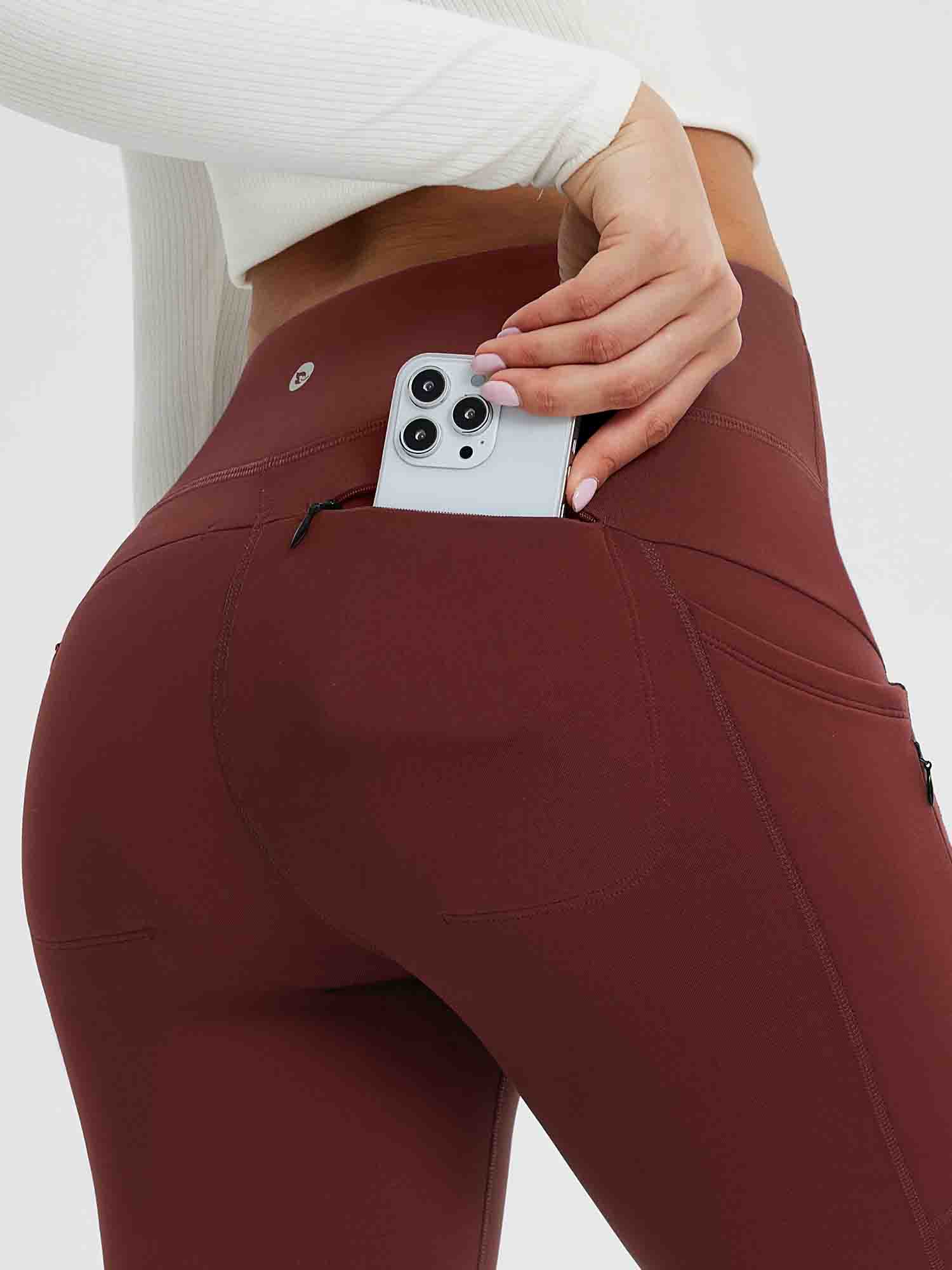 25" Fleece-Lined Yoga Leggings