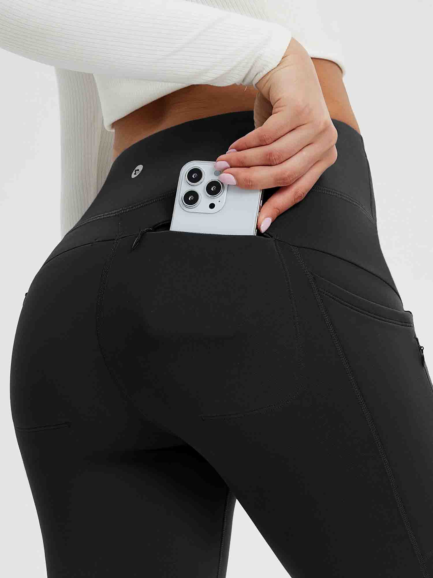 25" Fleece-Lined Yoga Leggings