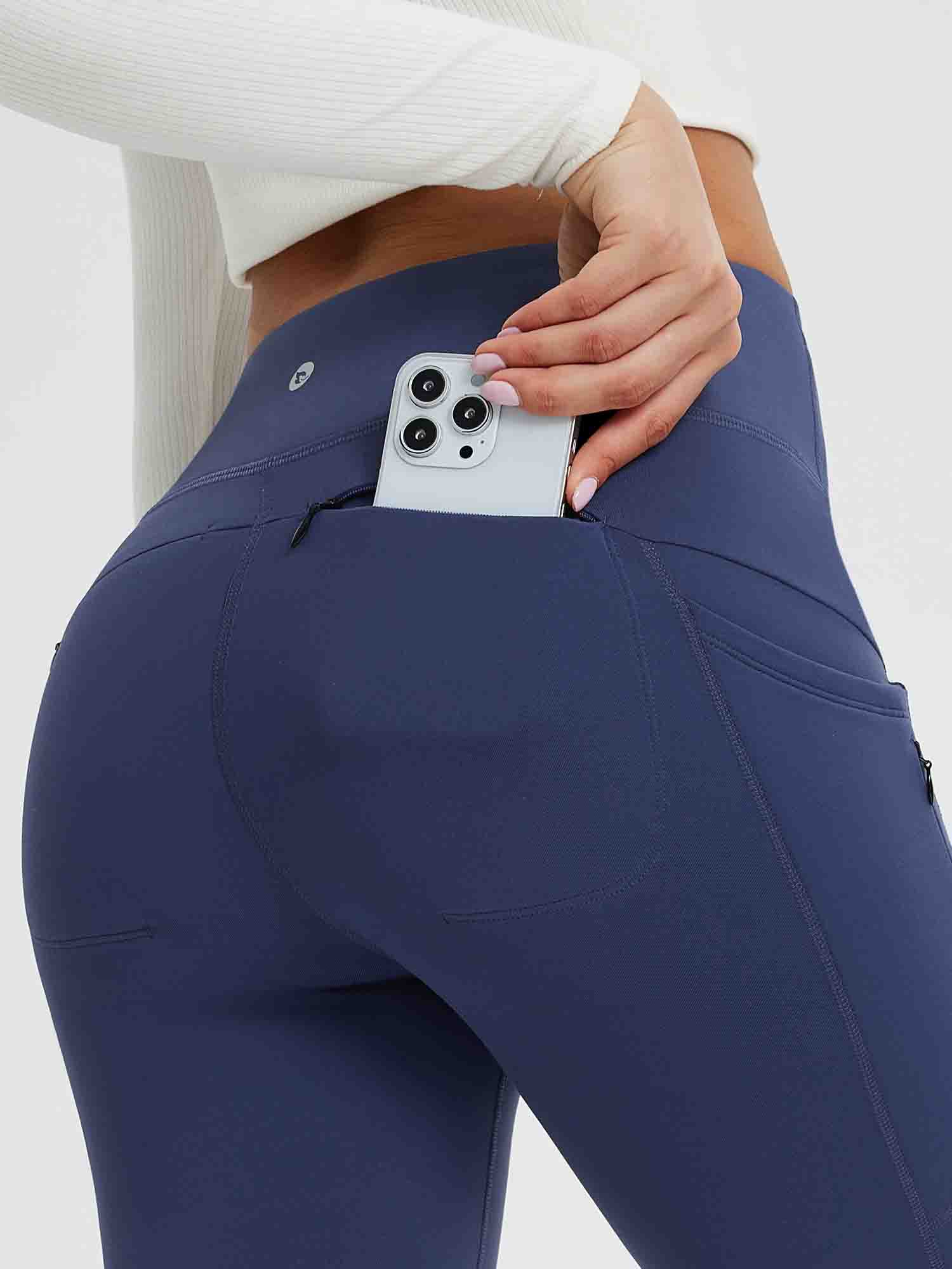 25" Fleece-Lined Yoga Leggings