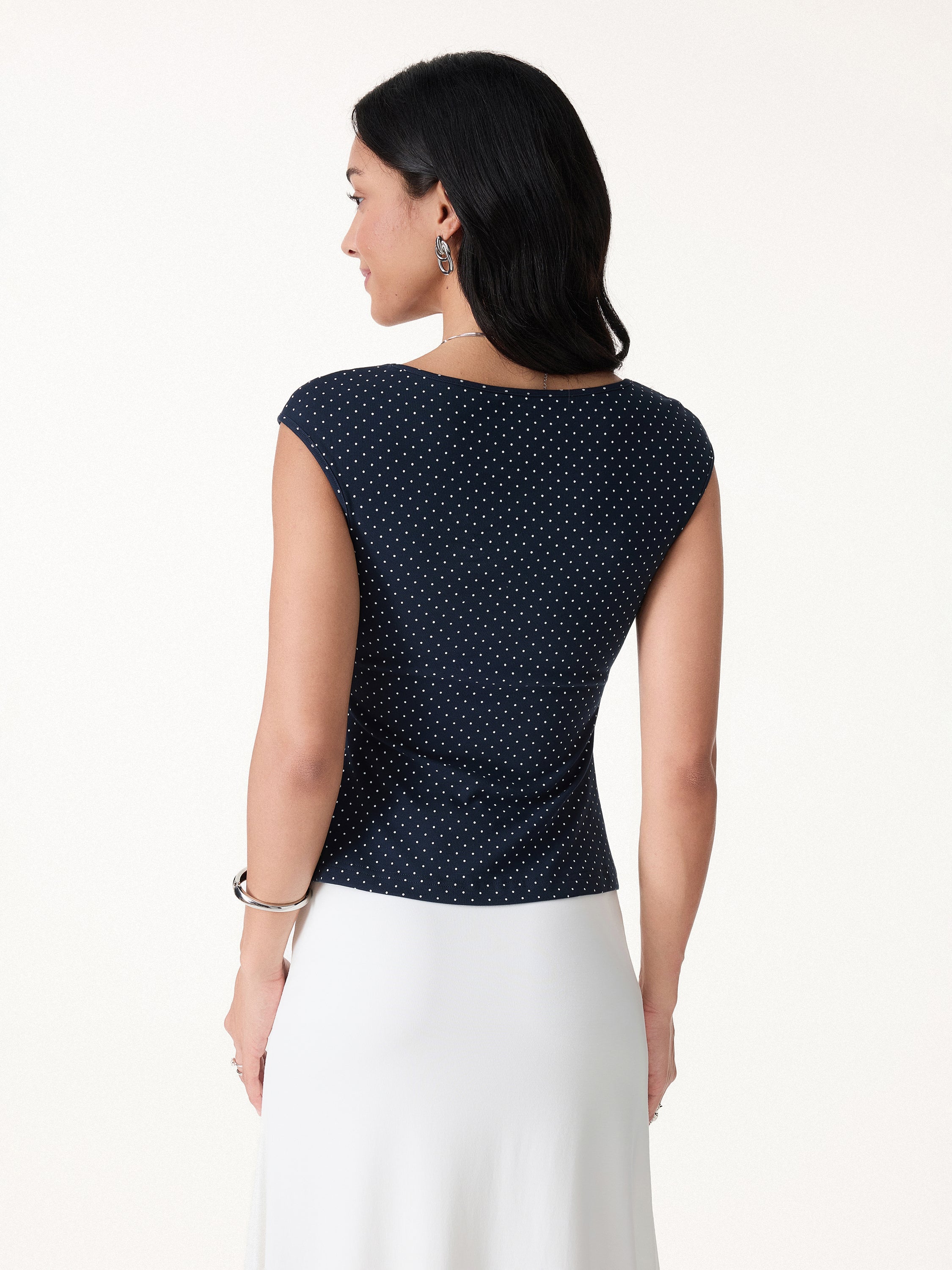 Polka Dots Square Neck Bra Top