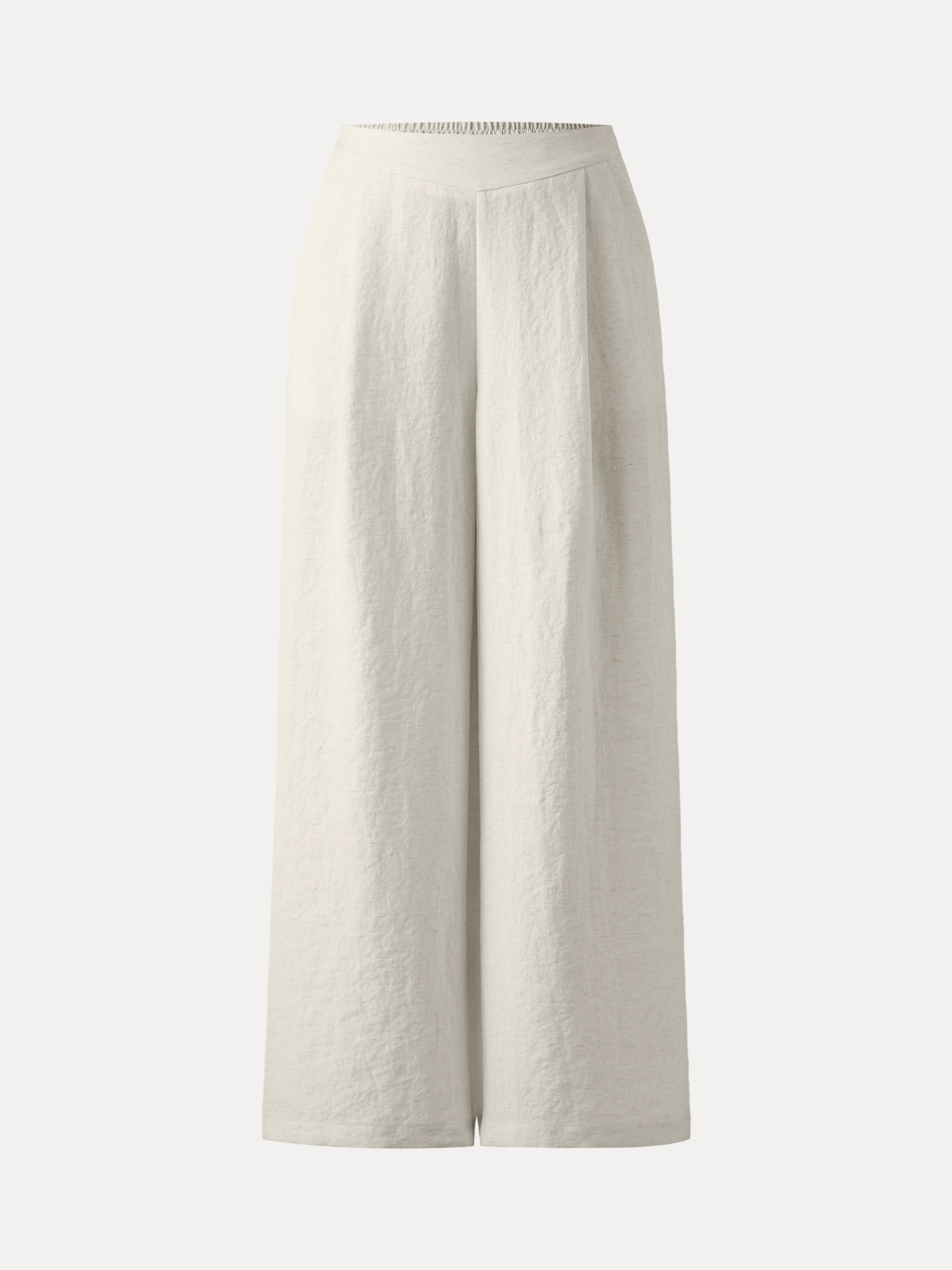 Breezy Linen-Like Mid Rise Wide Leg Pant with Pockets