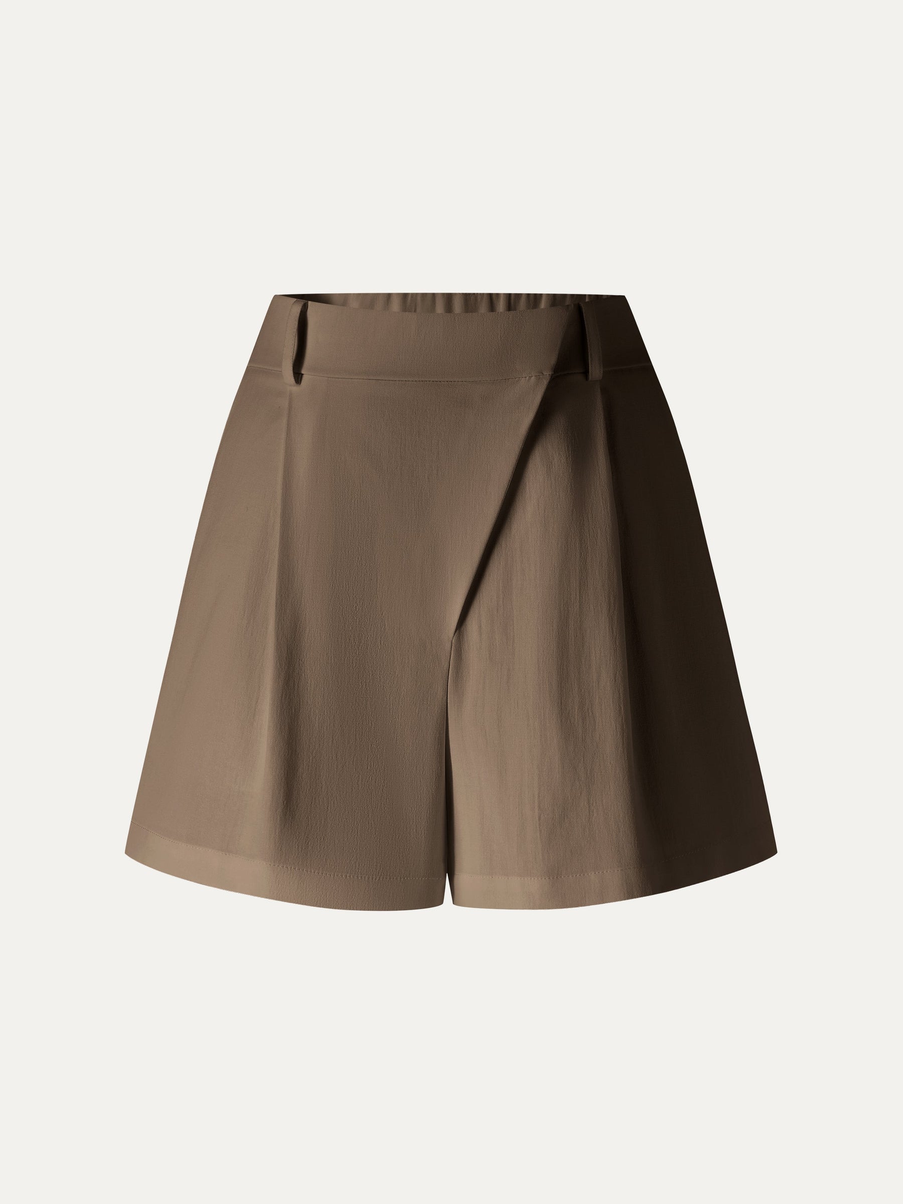 Not-See-Thru Linen-Like A-Line Shorts