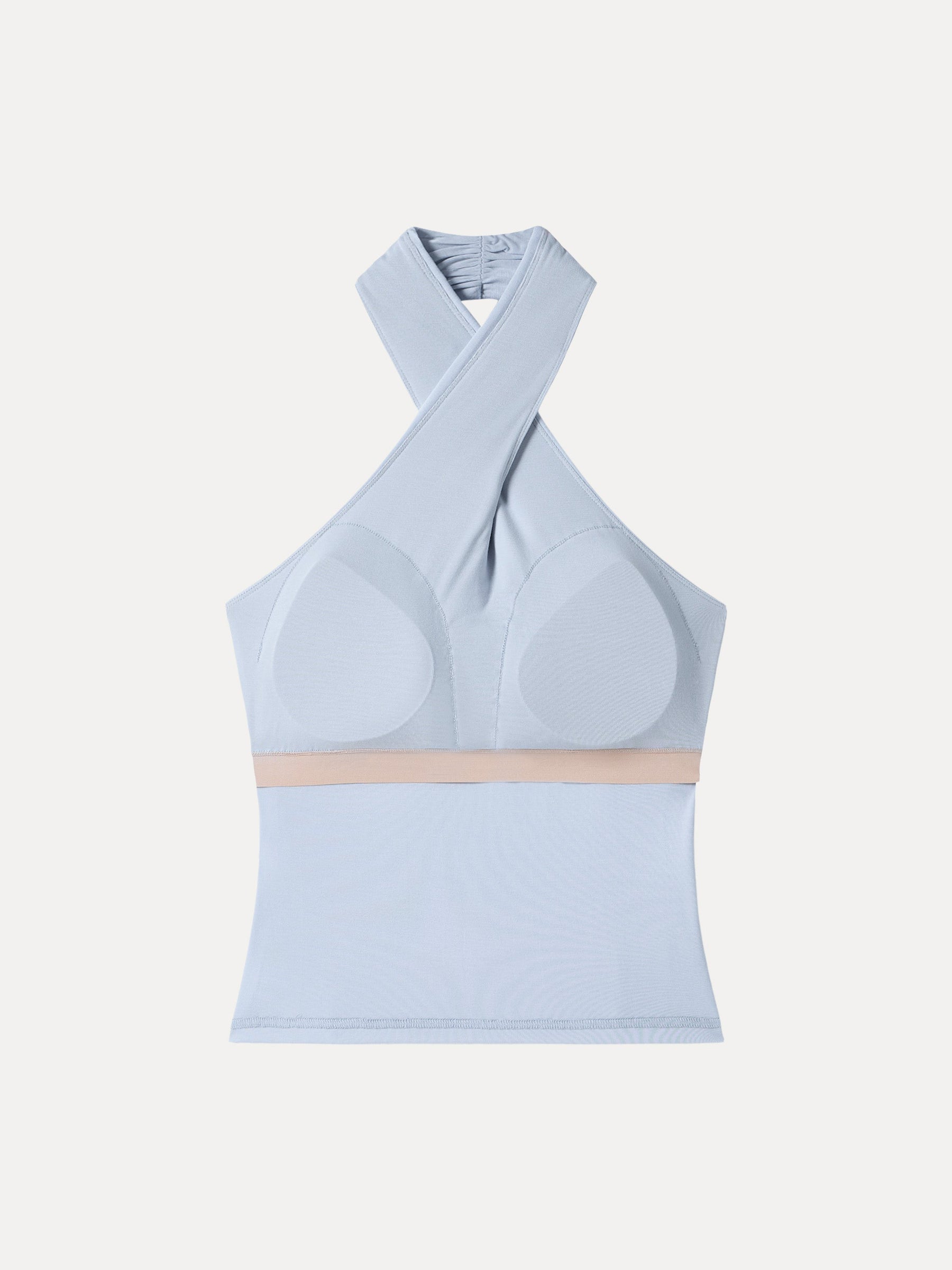 Criss Cross Halter Neck Going-Out Bra Top