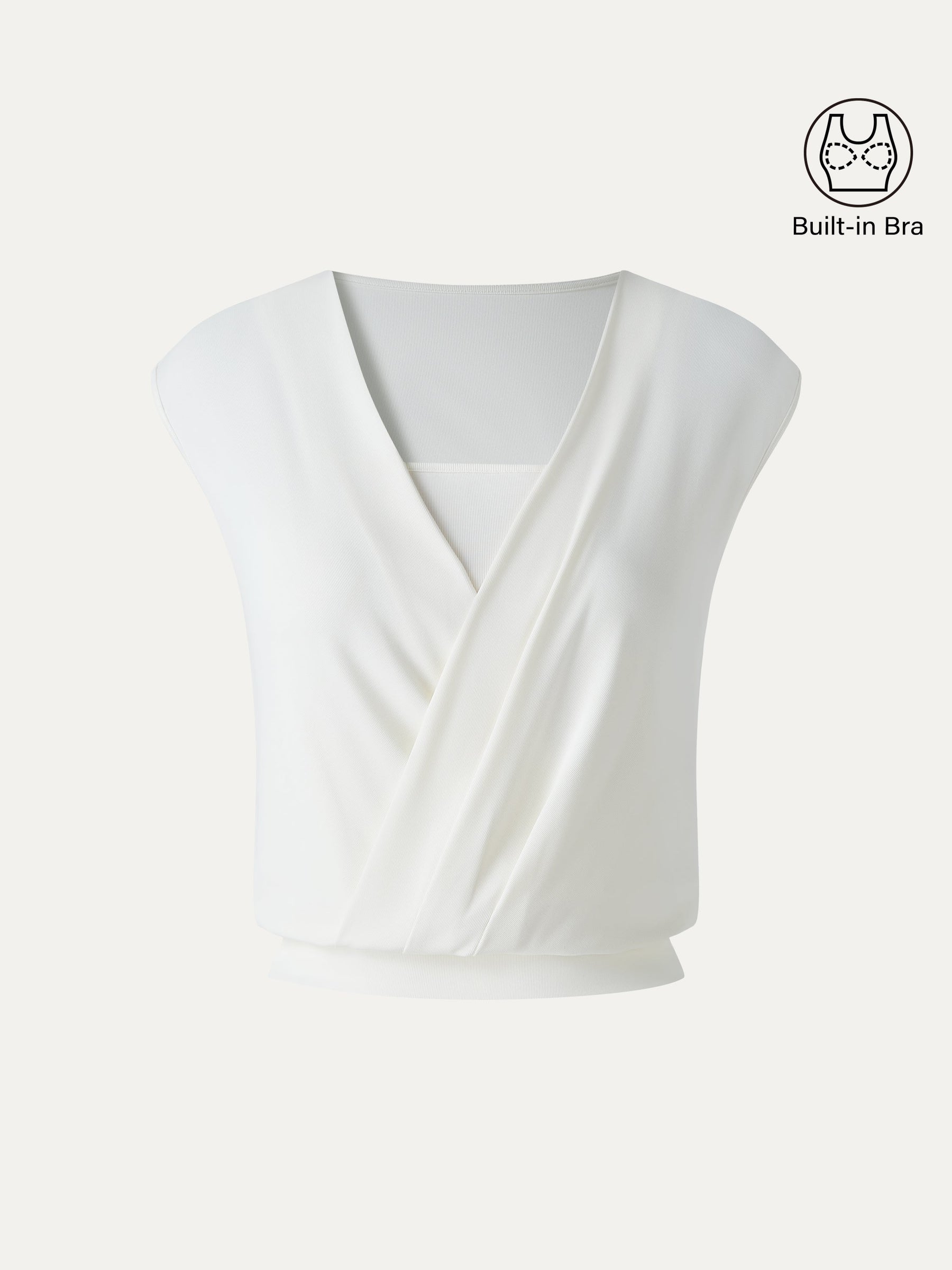 Sandwashed Modal 2-in-1 Wrap Bra Tank