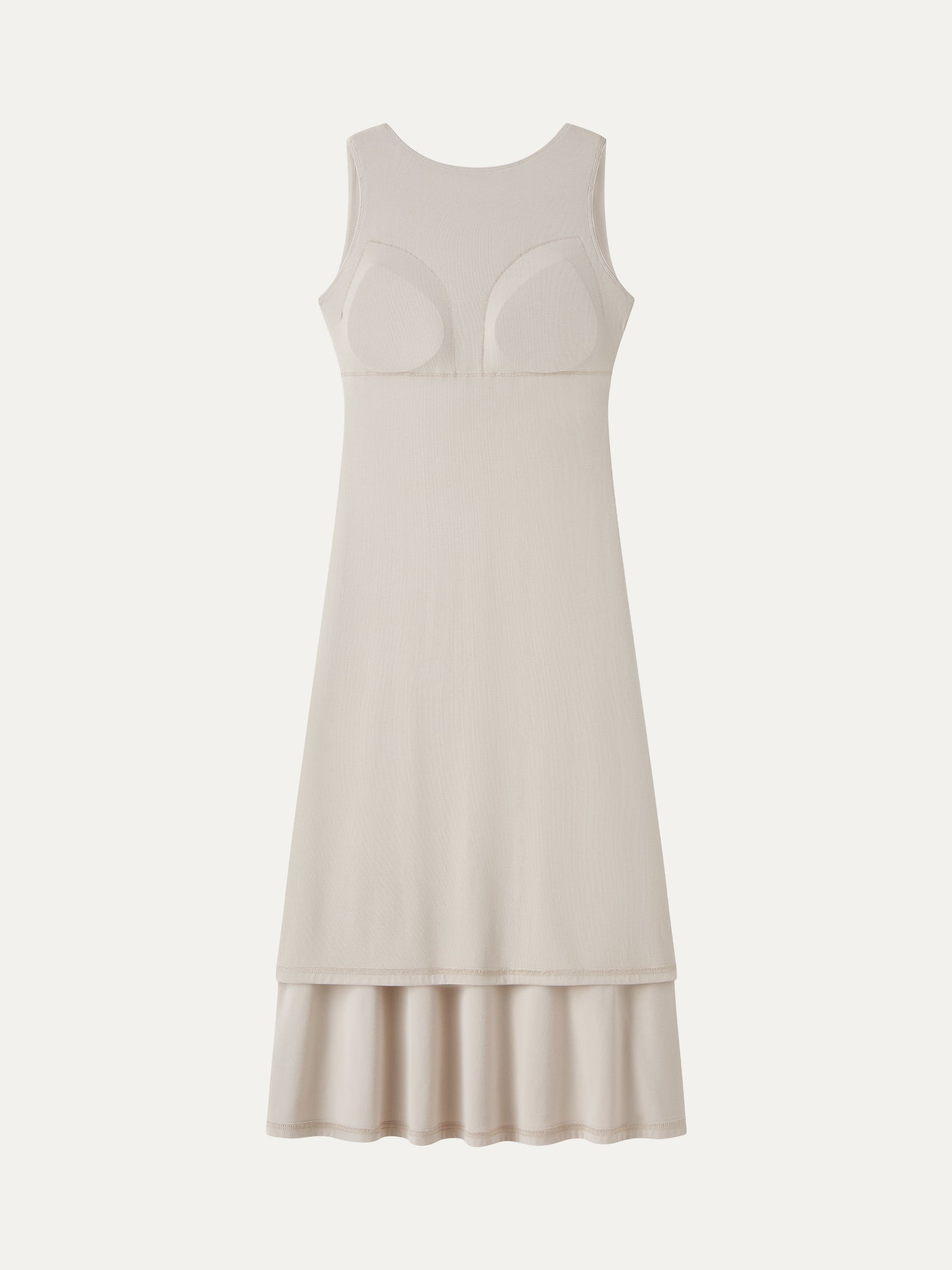 SkinKiss Boatneck Open-Back Flowy Midi Bra Dress