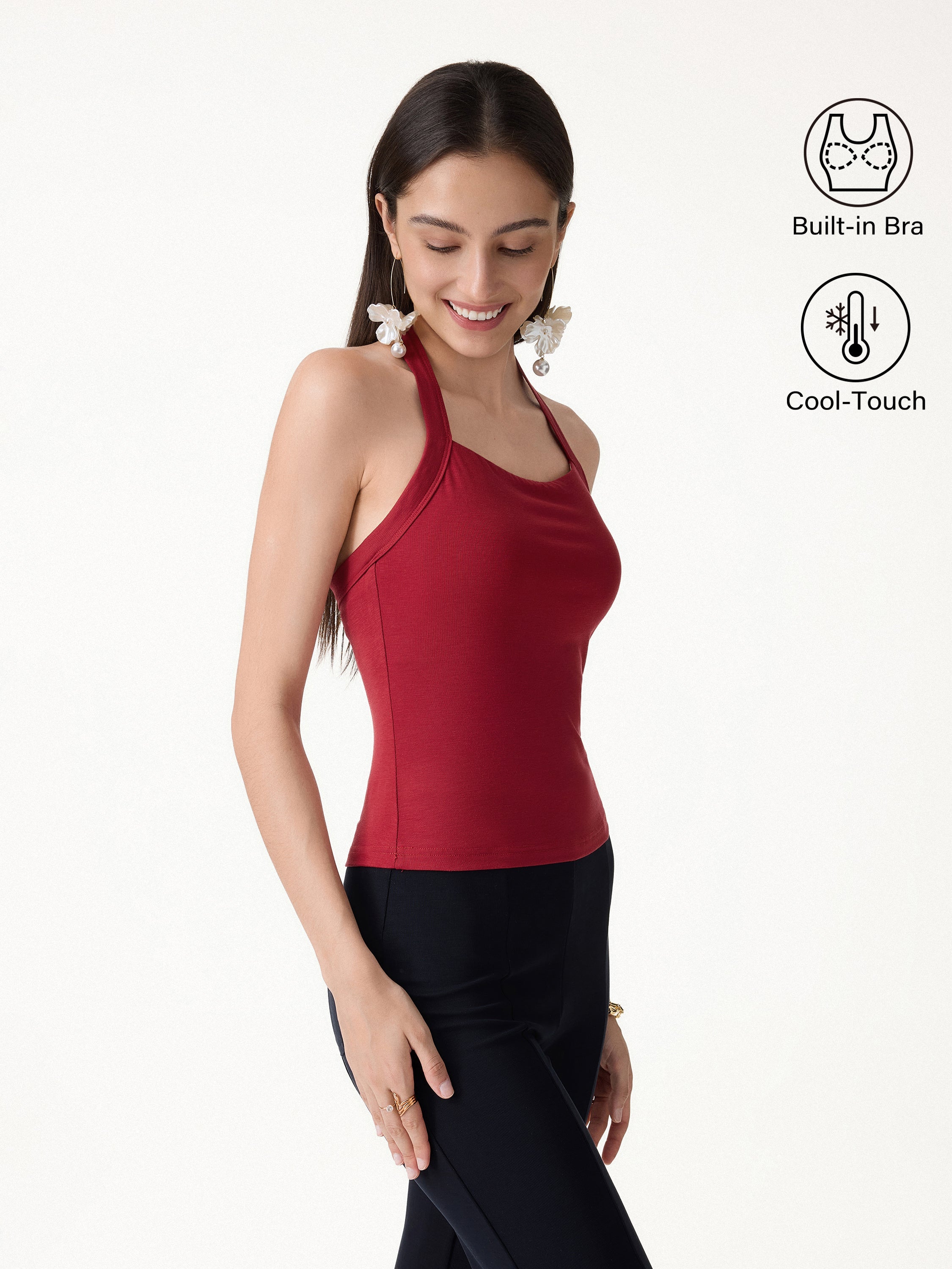 Sleek Halter Bra Top