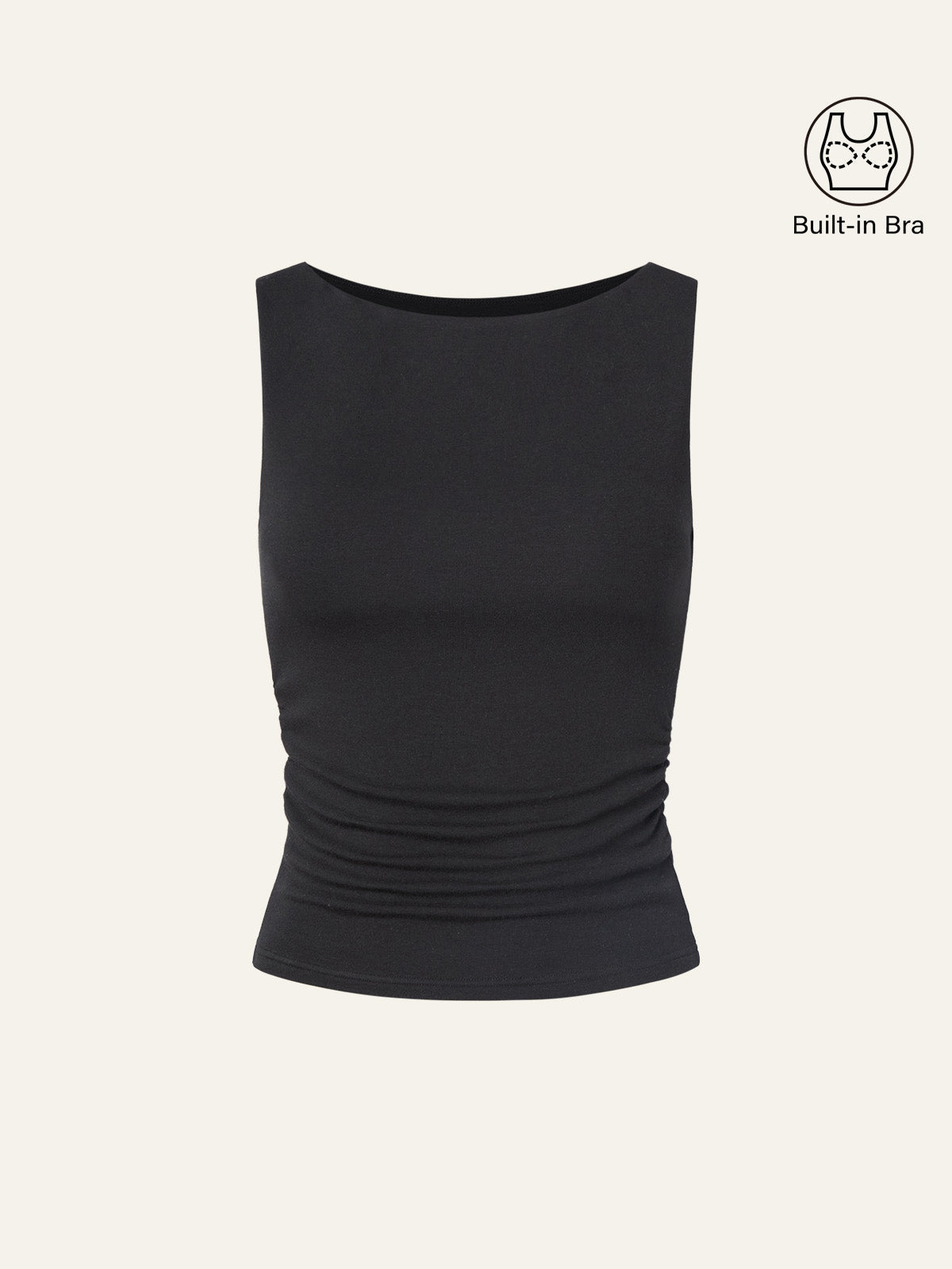 Boat Neck Bra Tank Top