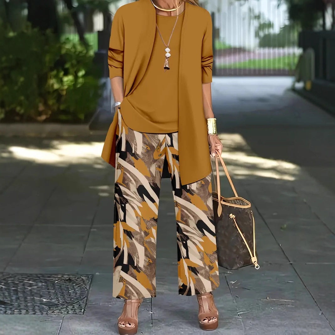Harmony 3-Piece Set Top Vest And Pants
