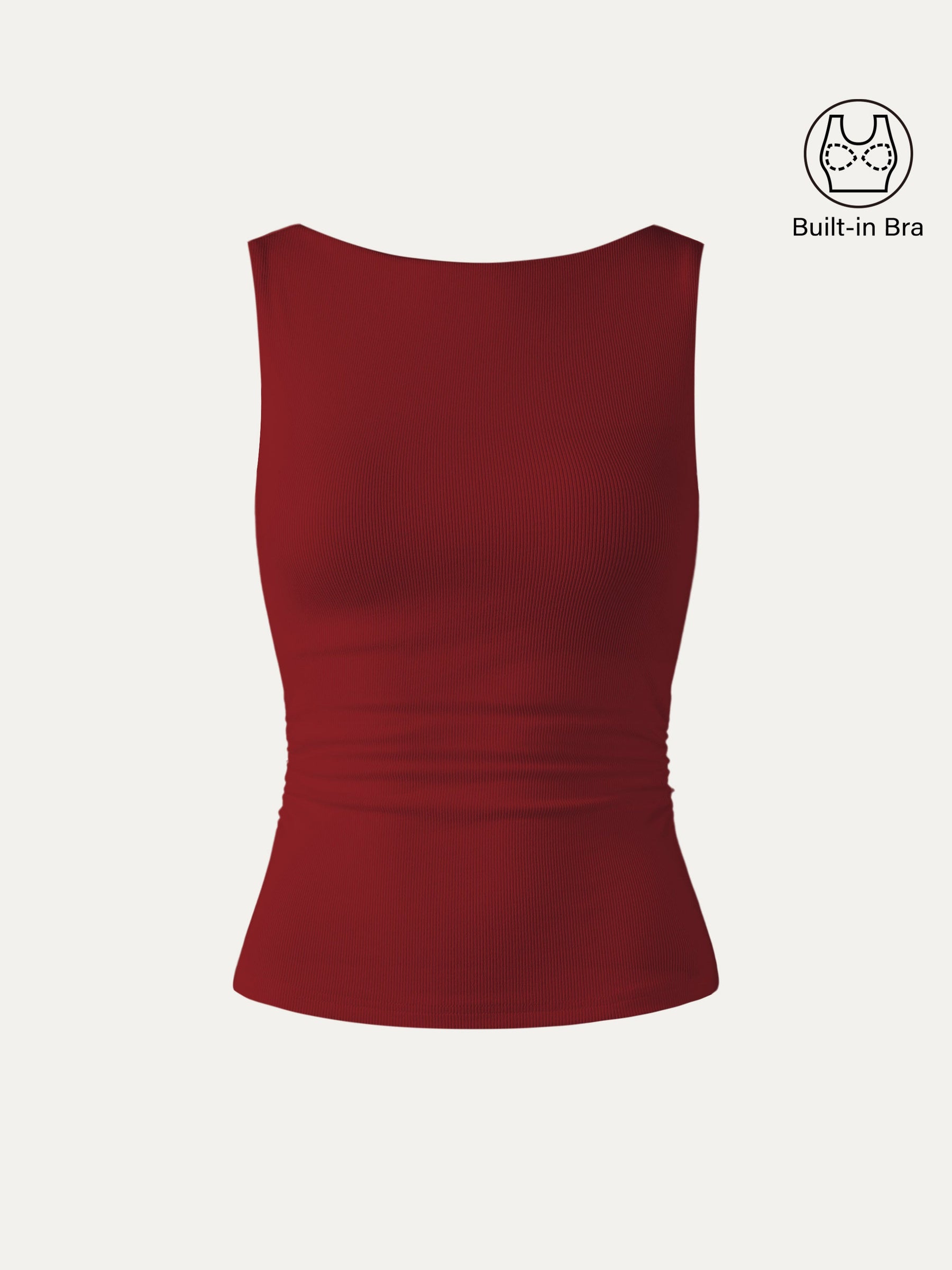 Elastic Open Back Bra Tank
