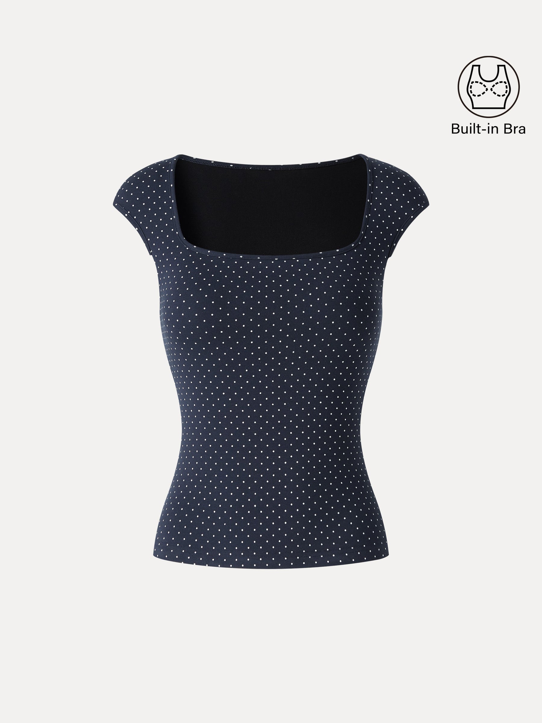 Polka Dots Square Neck Bra Top