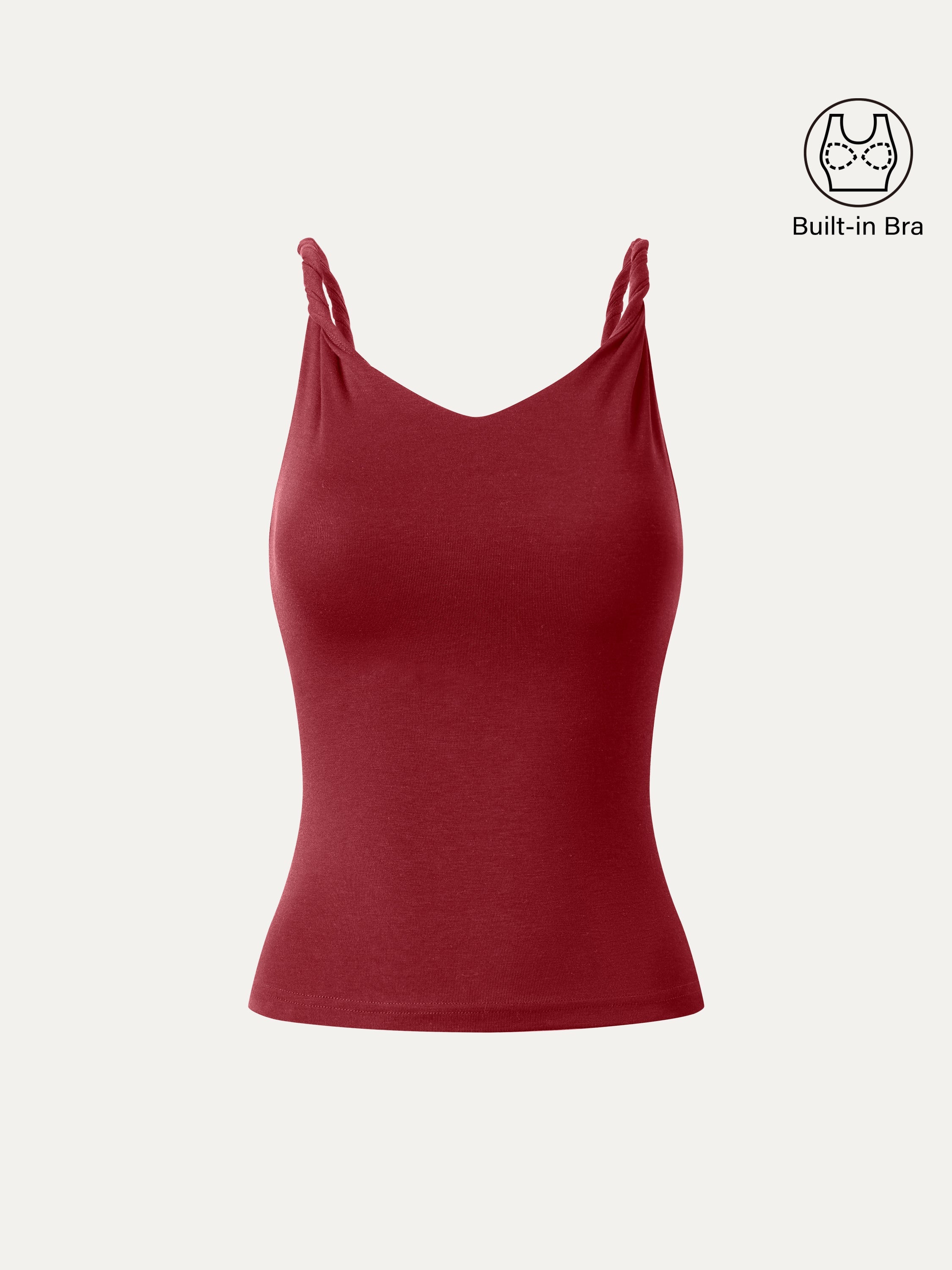 CoolTouch Twisted Strap V-Neck Bra Tank