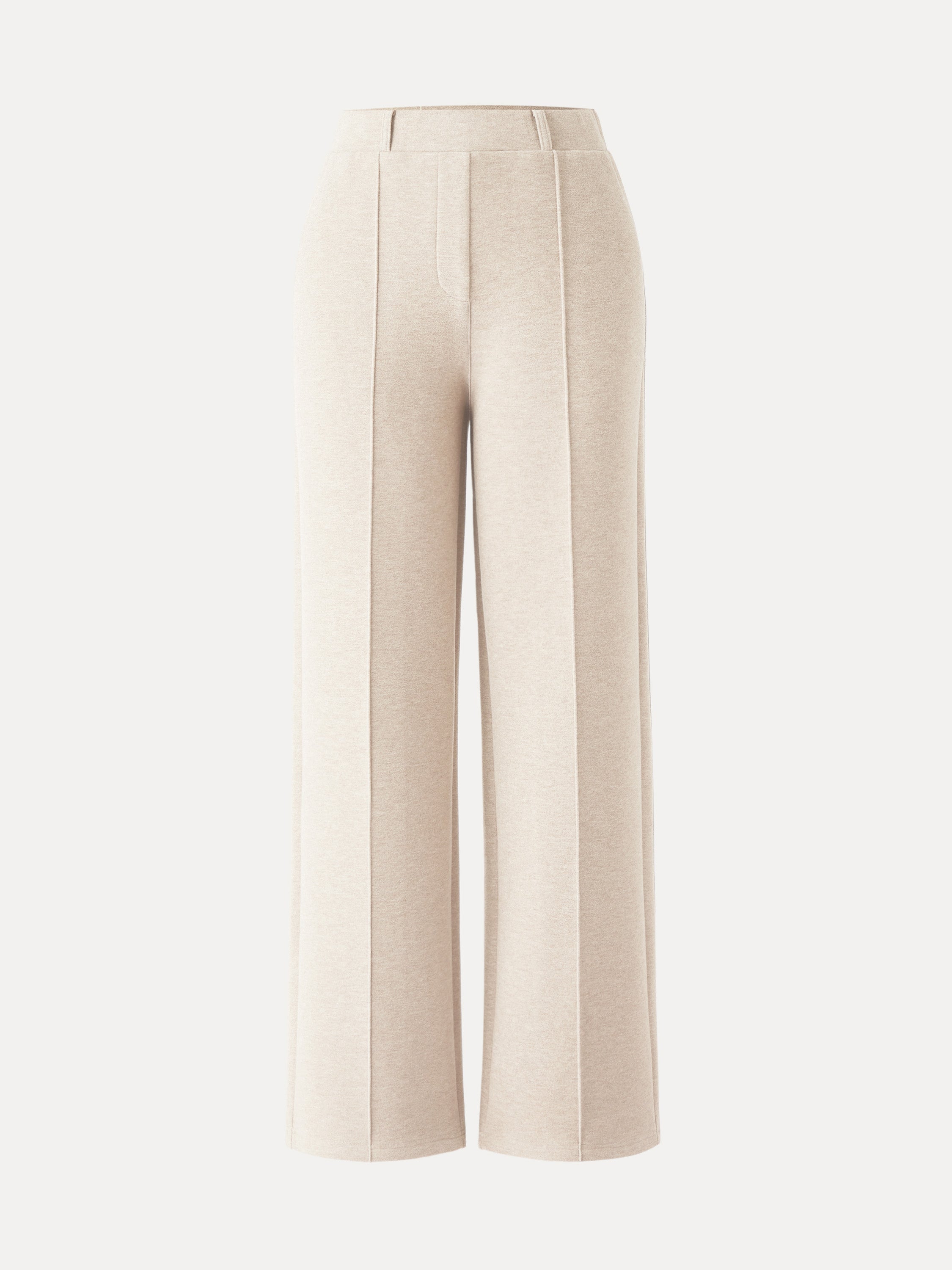 High Waisted Straight Leg Pull On Pant
