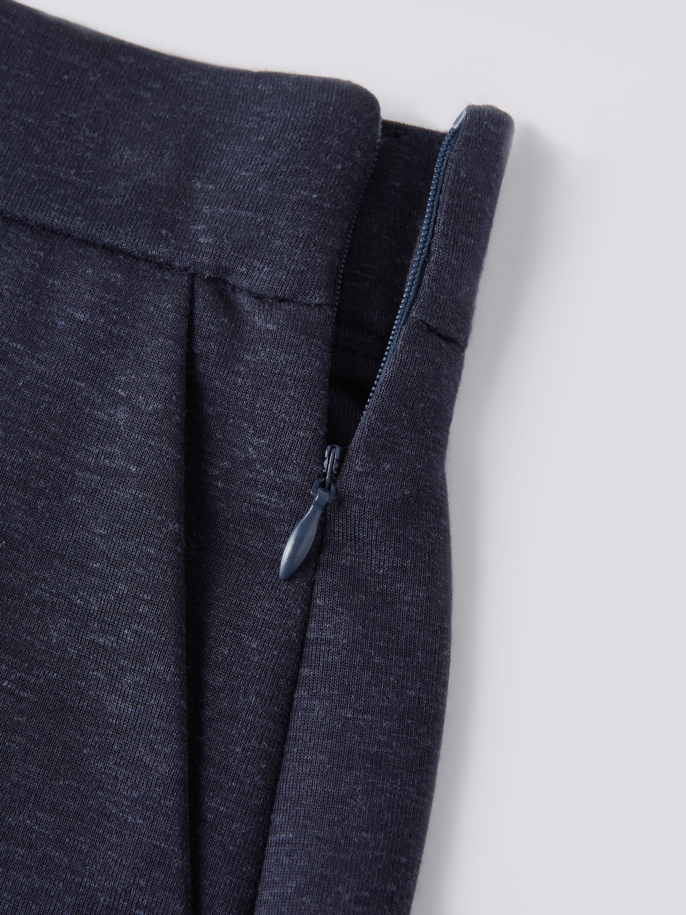 Cotton-Linen Blend Tailored Shorts