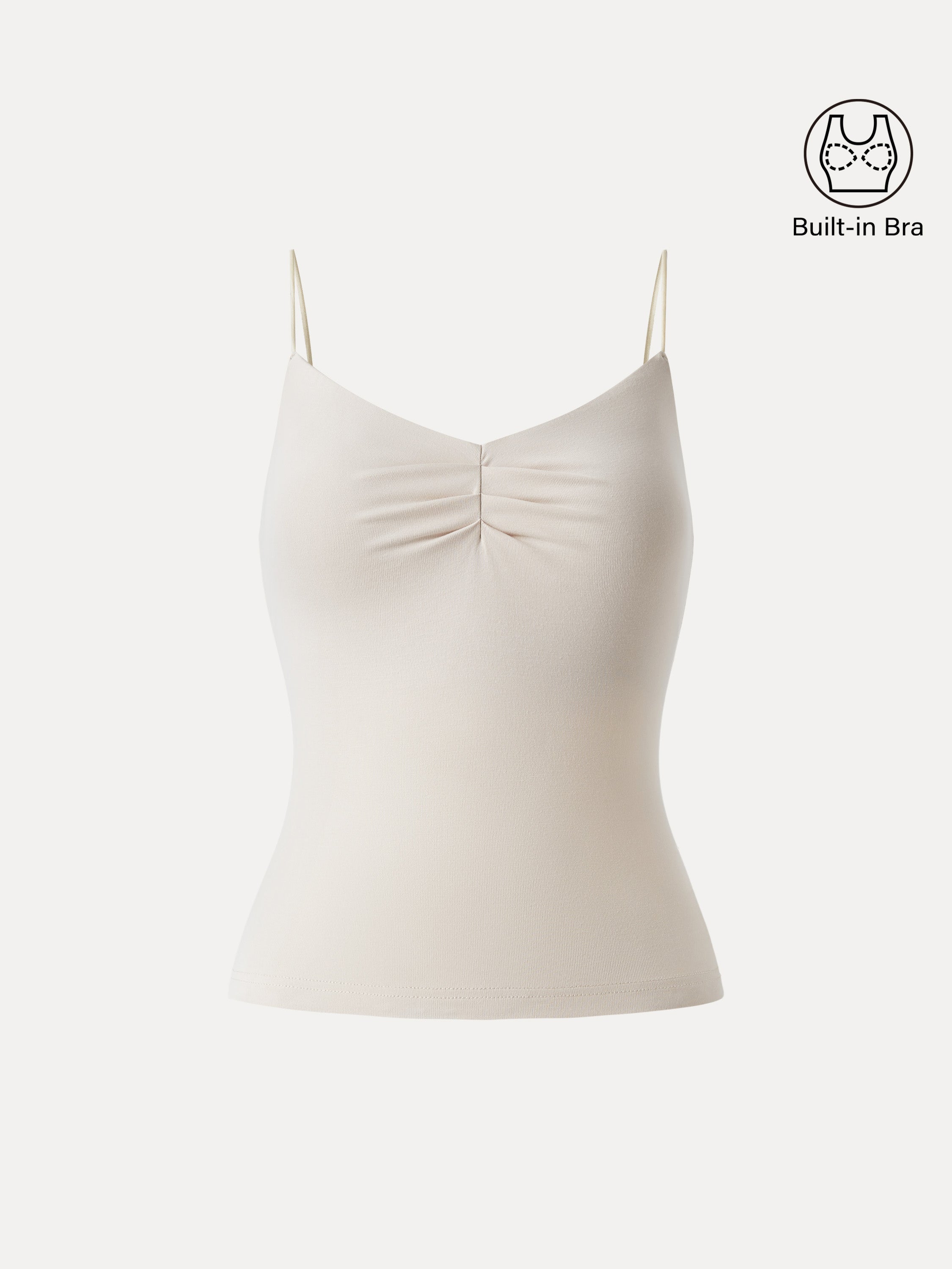Ultrasoft Sweetheart Neck Front Tucked Spaghetti Brami