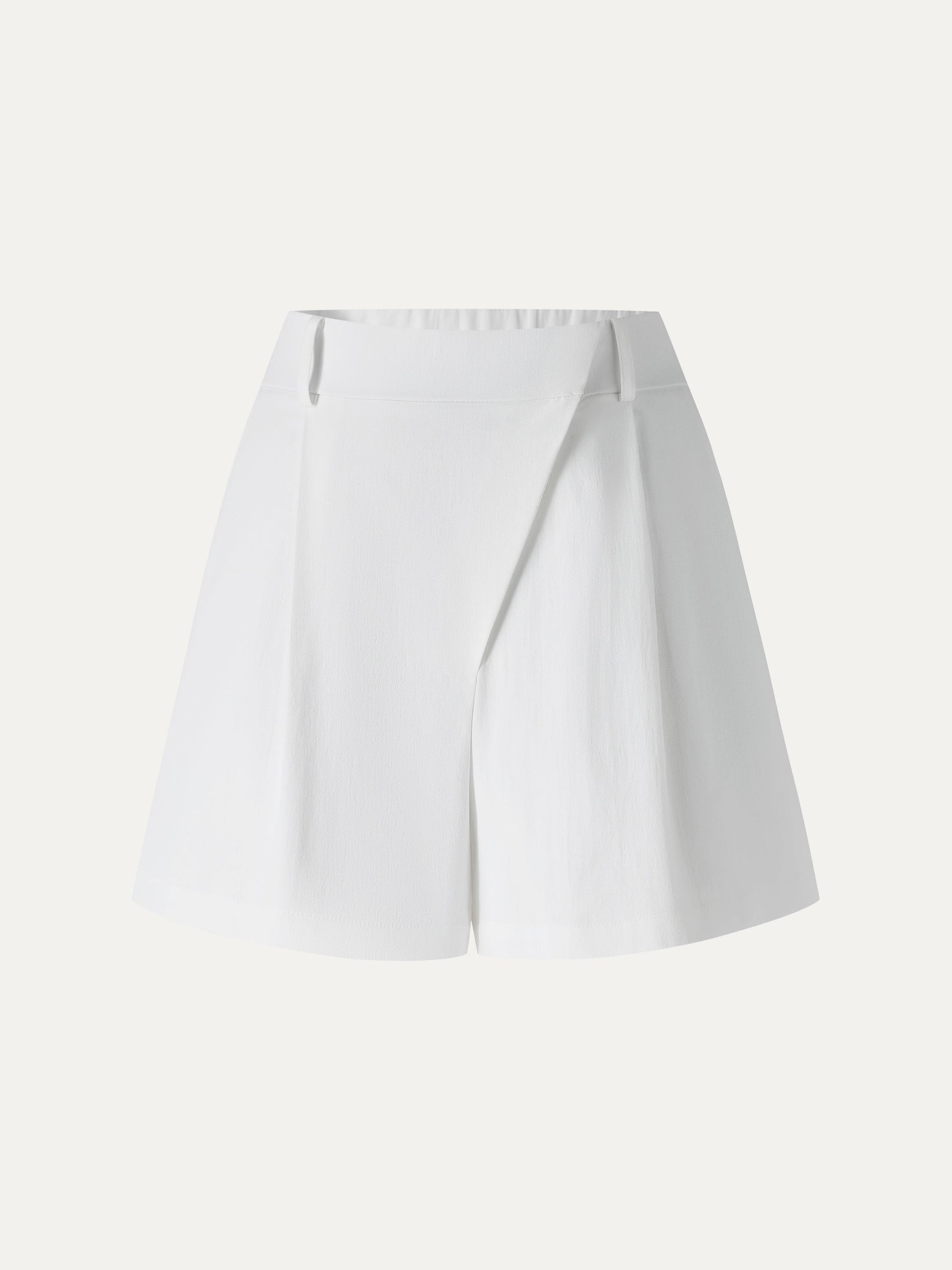Not-See-Thru Linen-Like A-Line Shorts