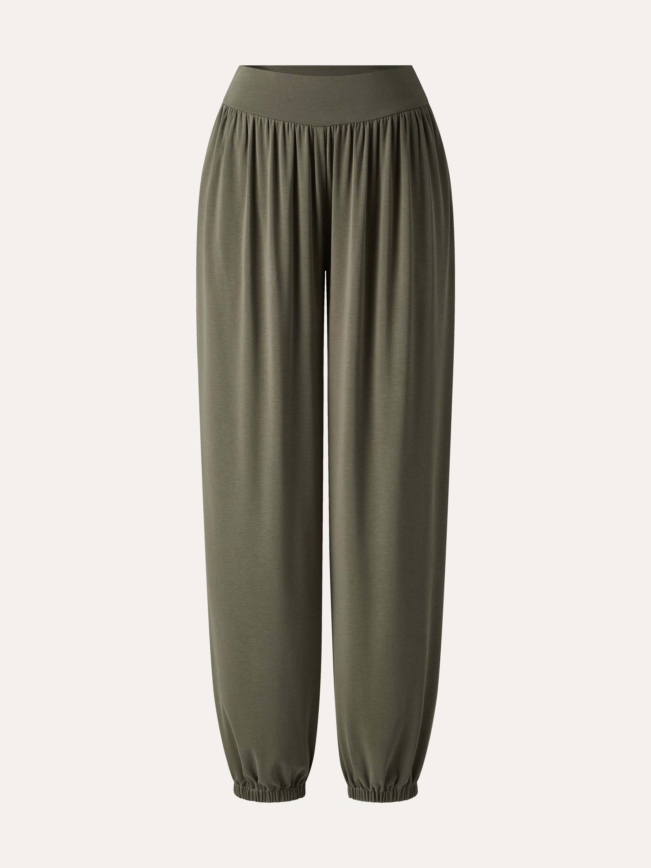Sandwashed Modal Ultra-Soft High Rise Balloon Pants with Pockets