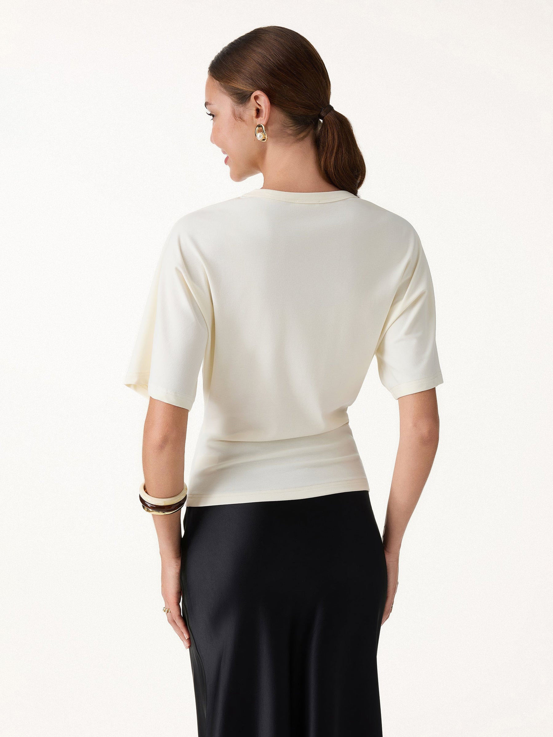 Elevated Cotton-Blend Essential Tee