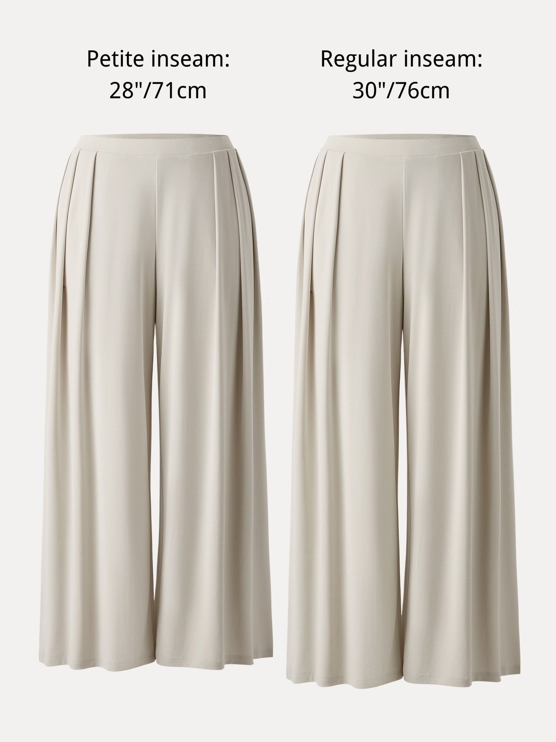 Sandwashed Mid Rise Pleated Wide Leg Palazzo Pant with Pockets