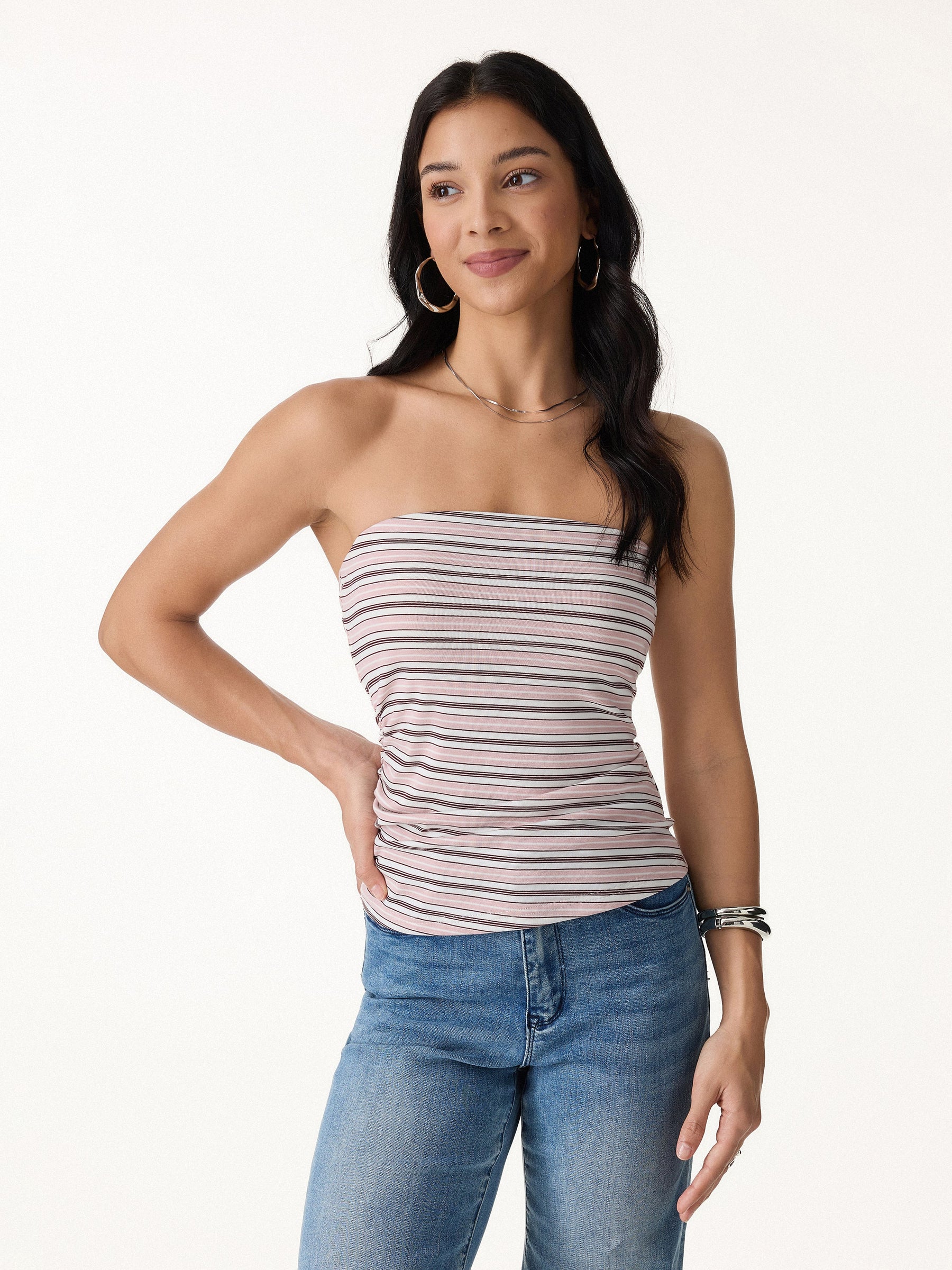 Striped Bra Tube Top