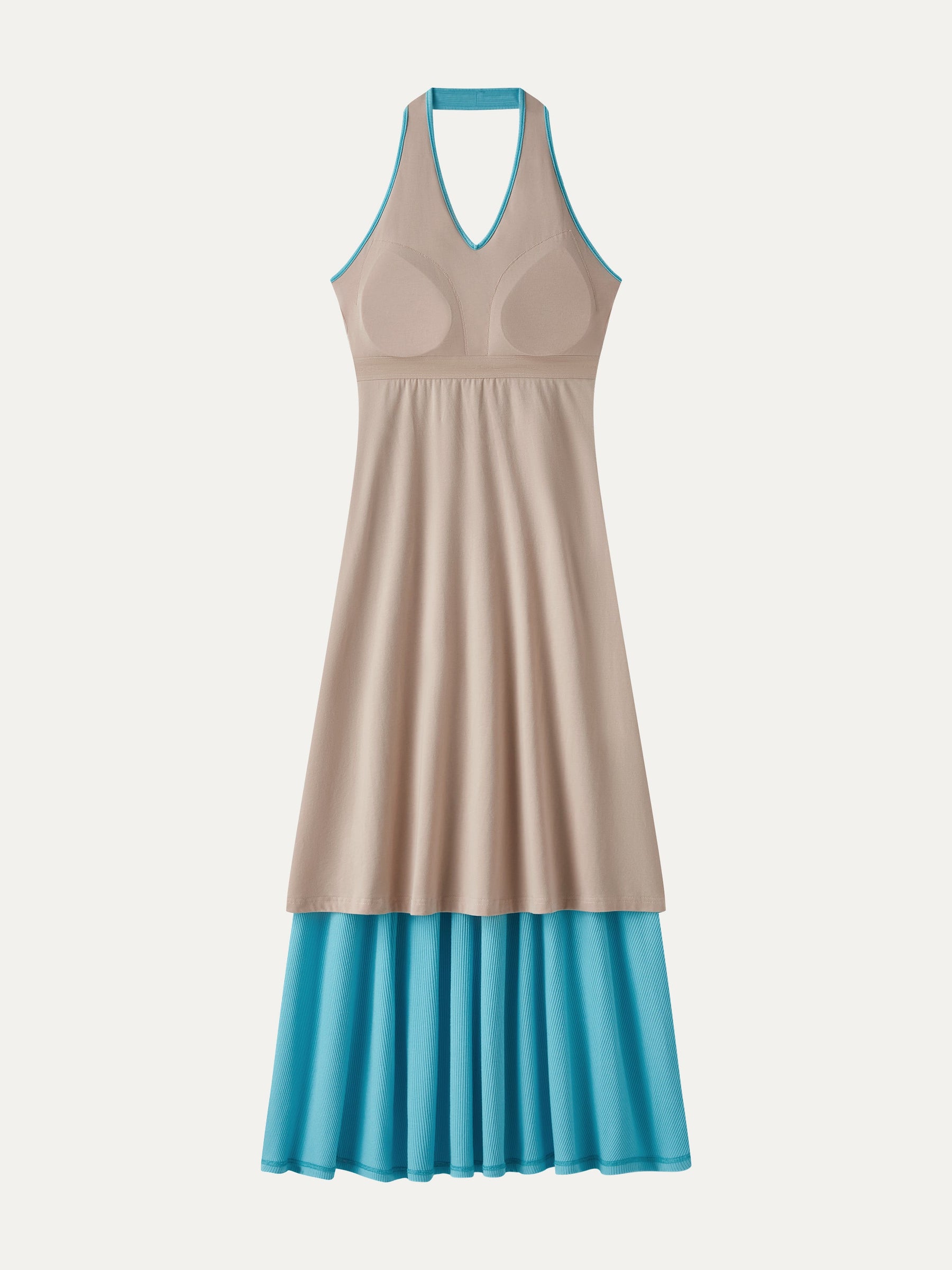 CoolTouch Halter A-Line Midi Bra Dress