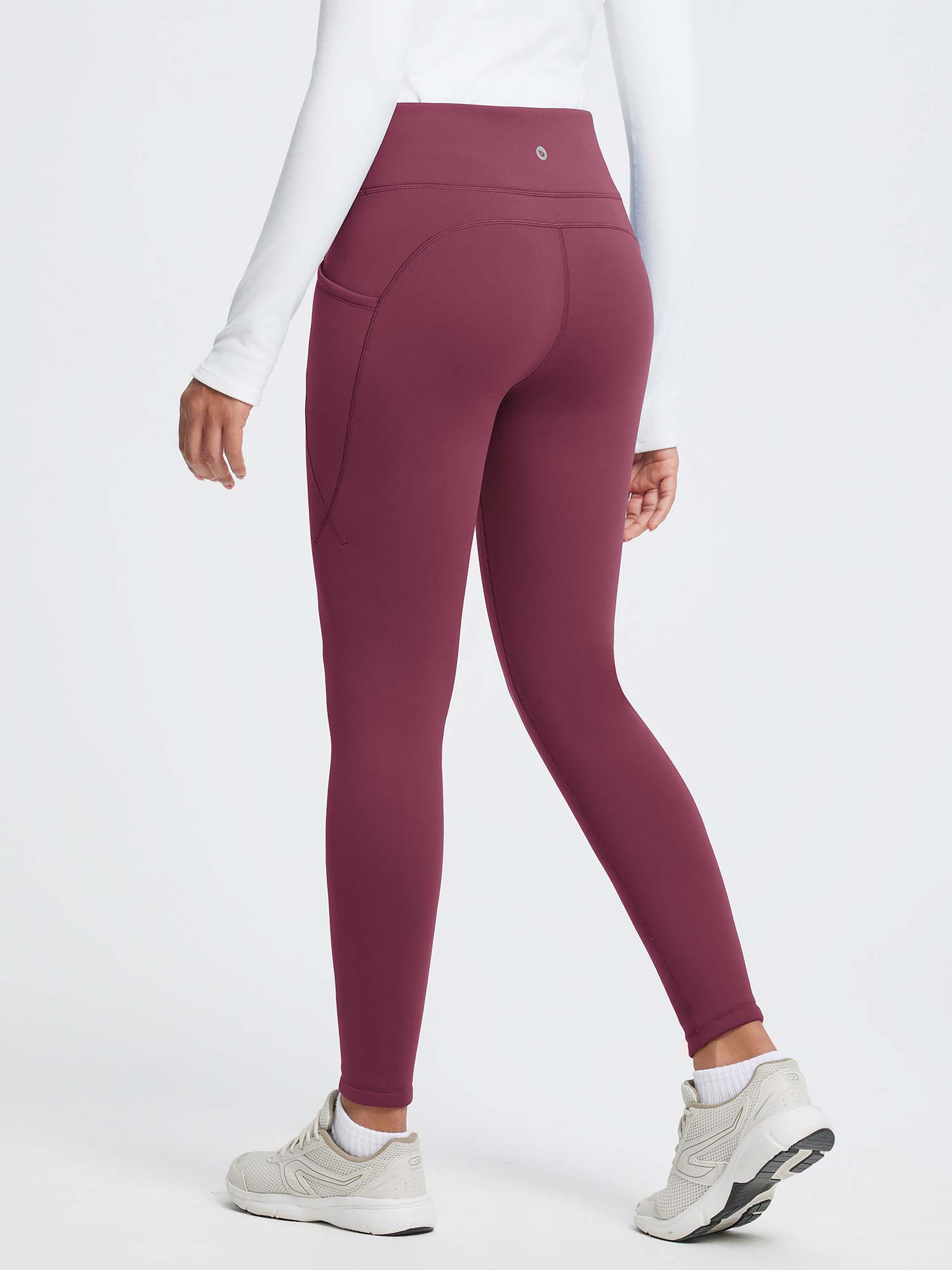 27" Thermal Fleece High-Waist Yoga Leggings