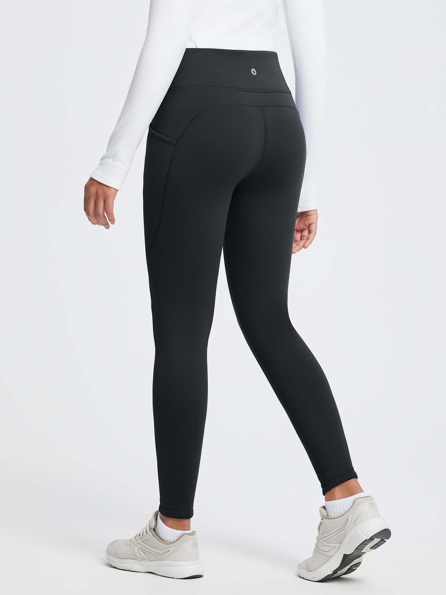 27" Thermal Fleece High-Waist Yoga Leggings