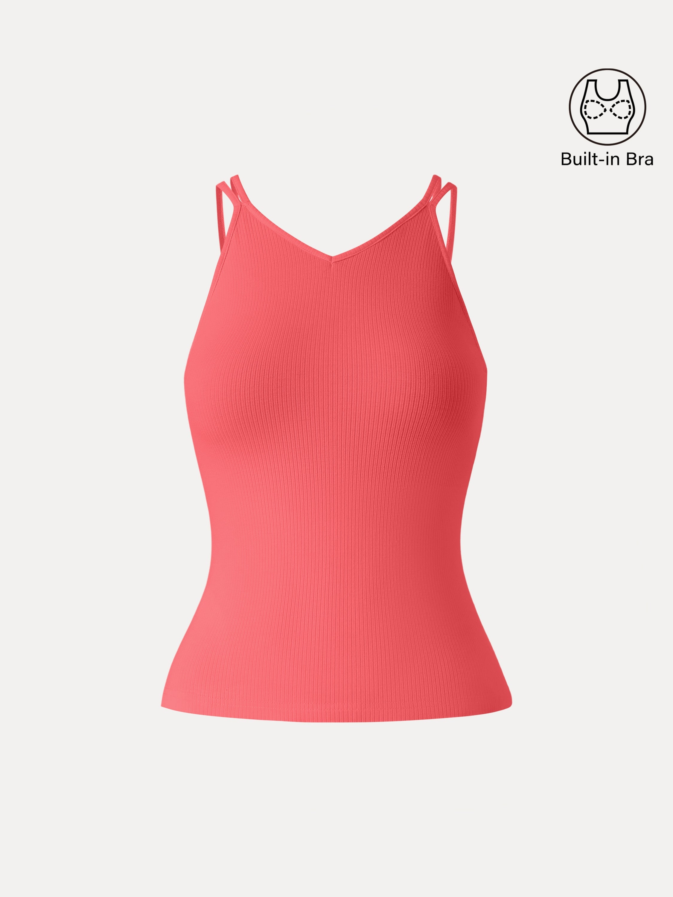 CoolTouch V-Neck Spaghetti Bra Tank