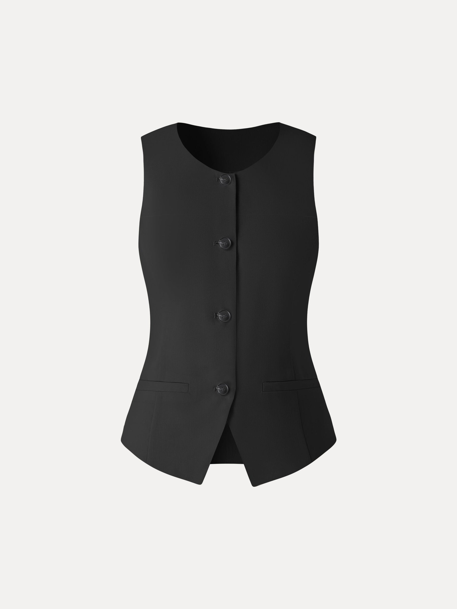 Linen Summer Waistcoat with Pockets