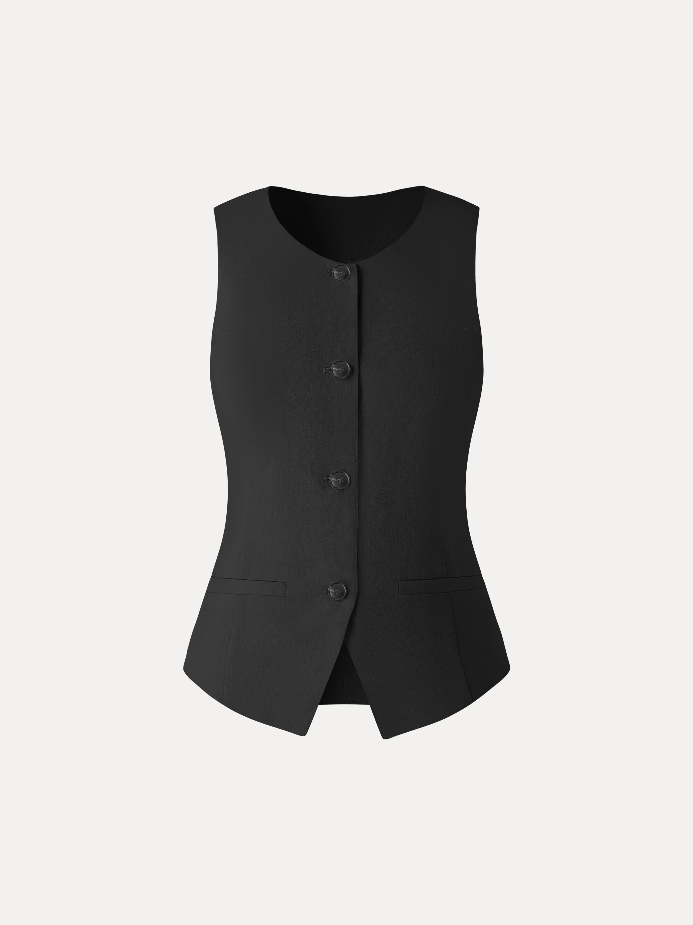 Linen Summer Waistcoat with Pockets