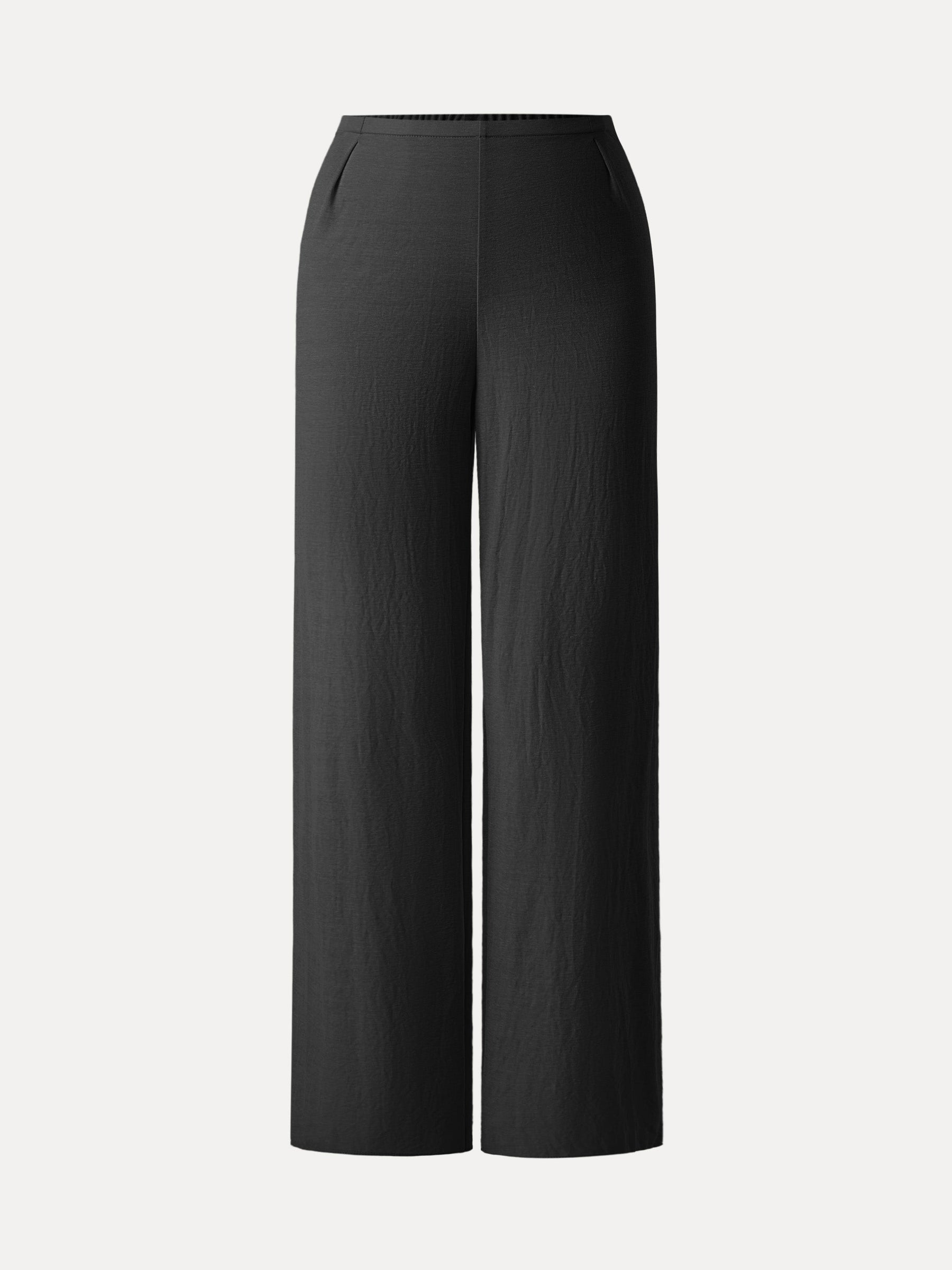 Breathable Cotton-linen Mid Rise Straight Leg Pant