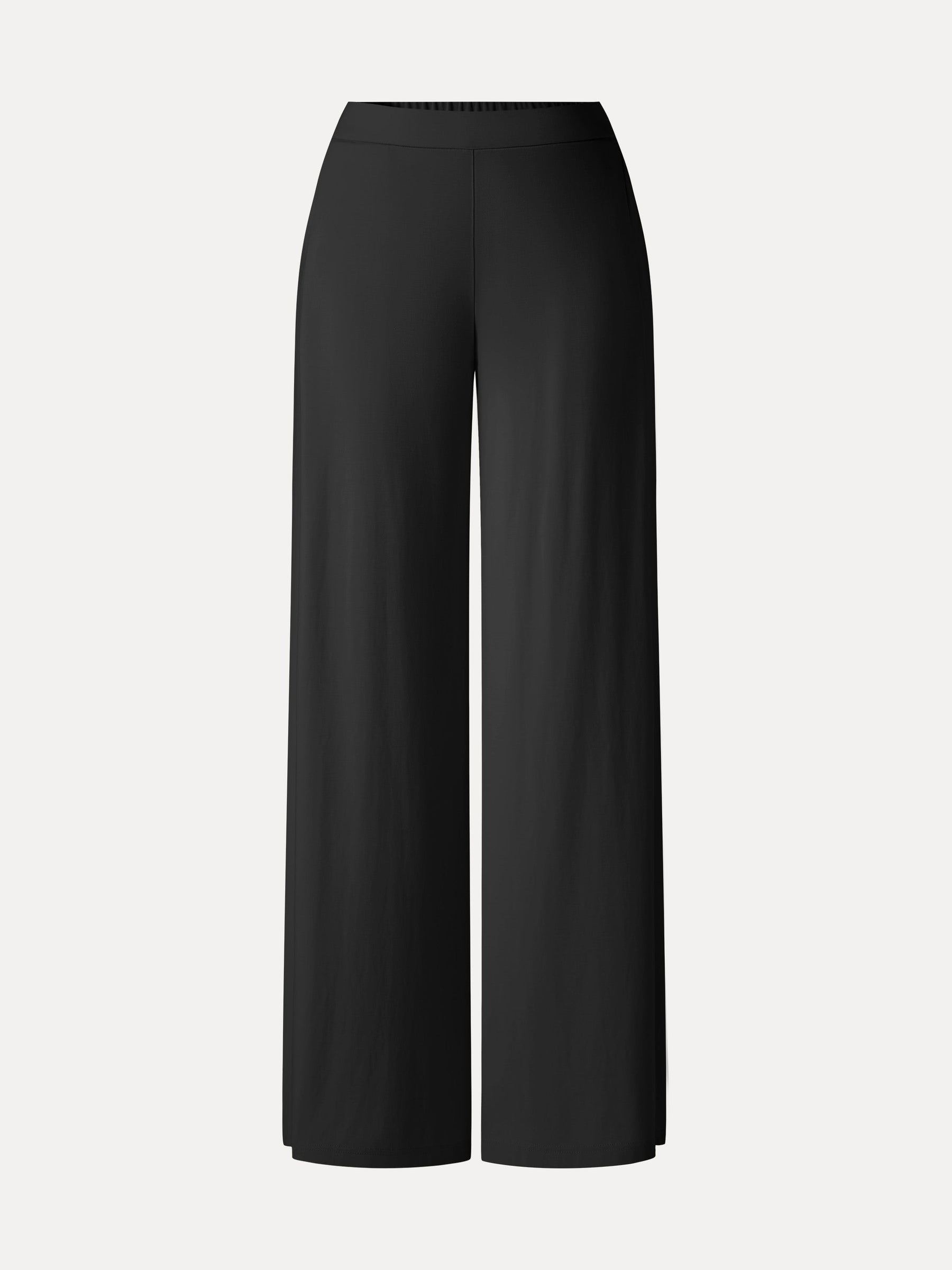CoolTouch Ponte Mid Rise Wide Leg Pants with Pockets