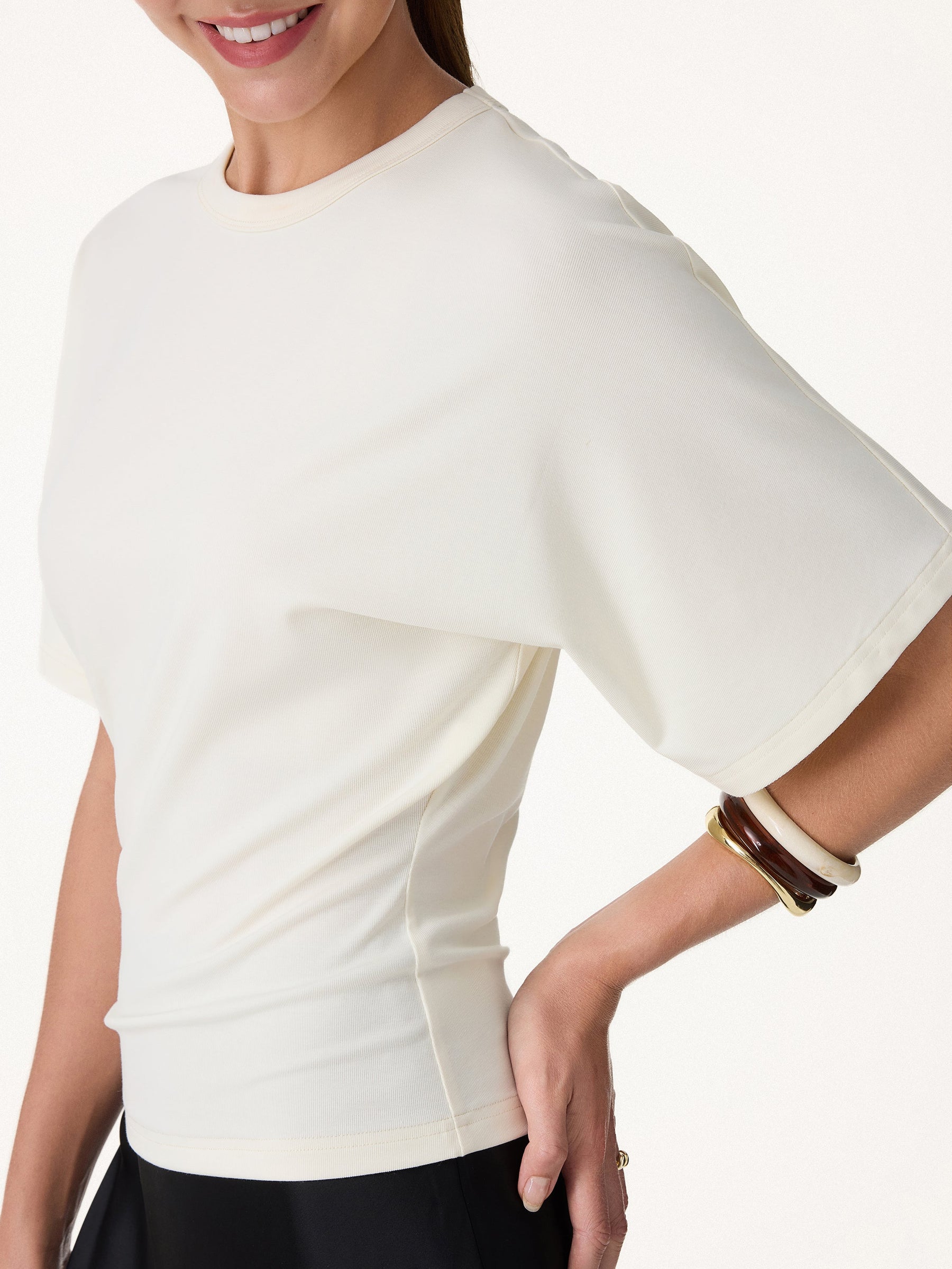 Elevated Cotton-Blend Essential Tee