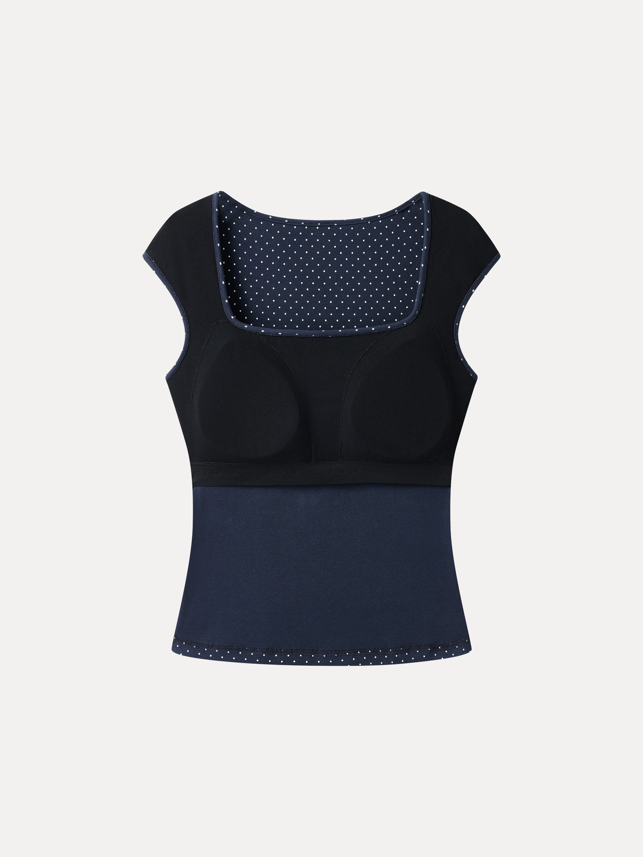 Polka Dots Square Neck Bra Top