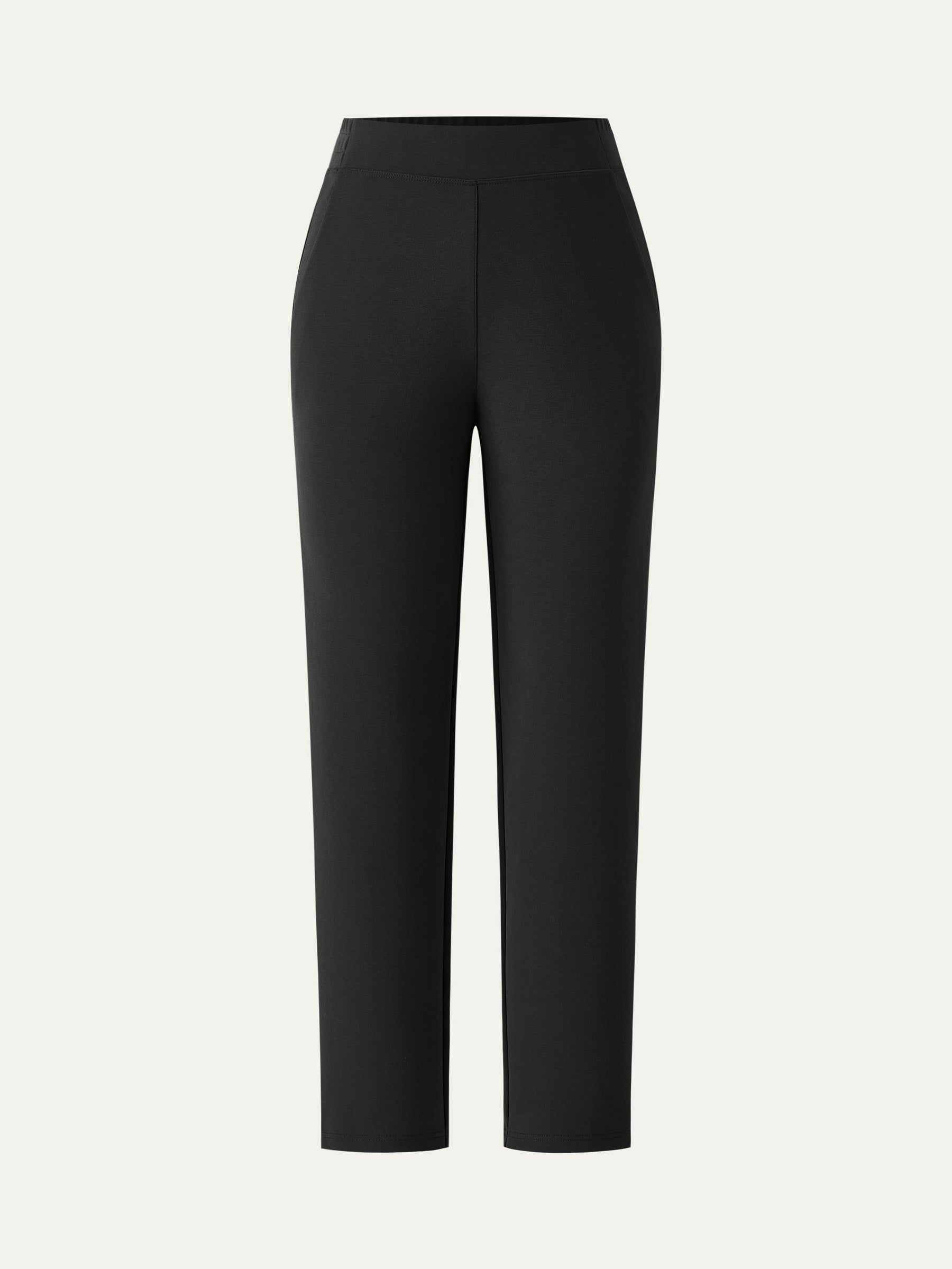 Mid Rise Pull-on Tapered Pant with Pockets