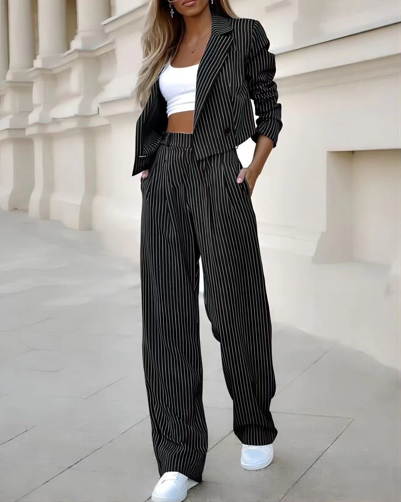 Harper Suit Striped