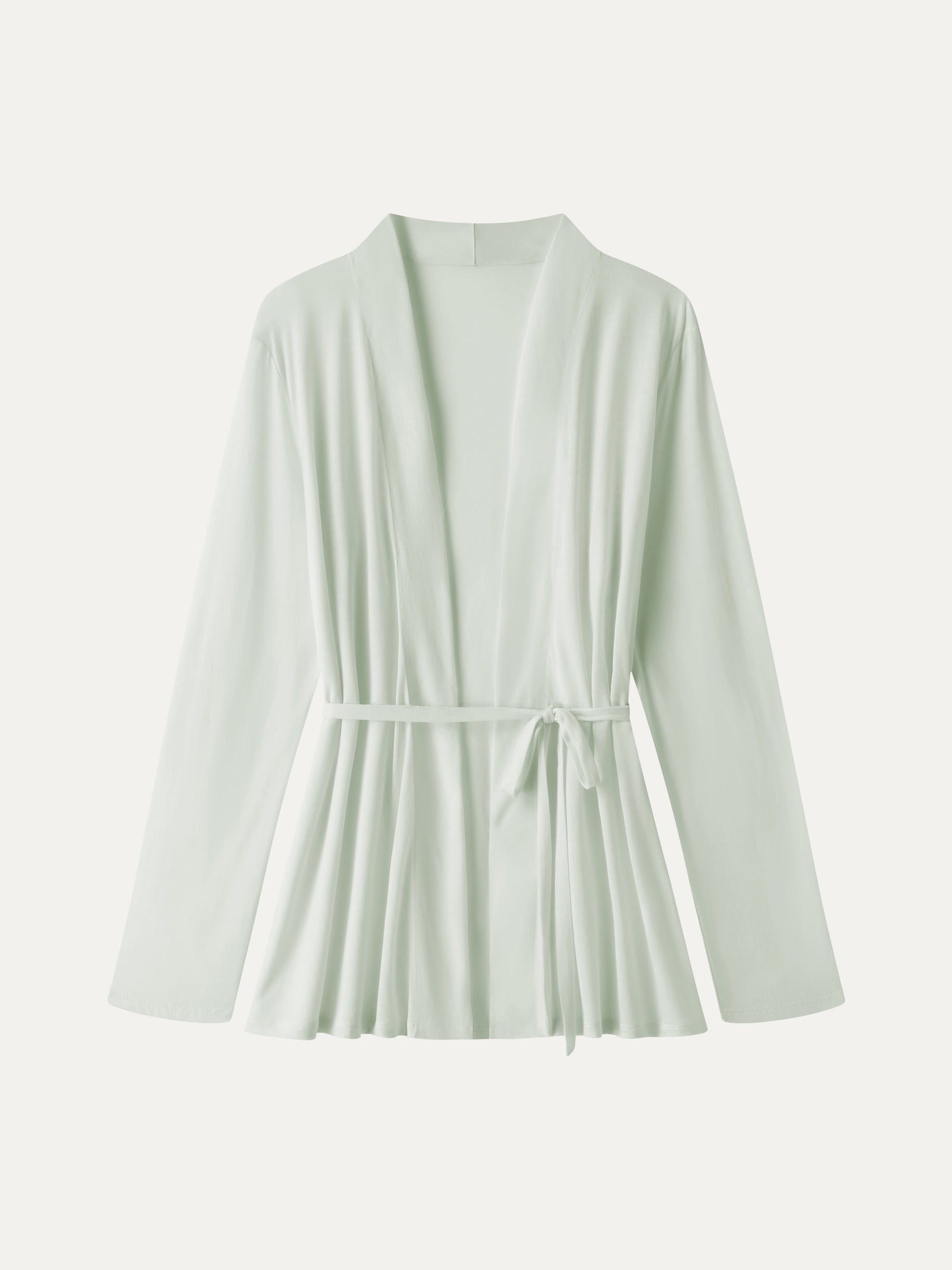 Airy Soft Open Front Cardigan with Tie