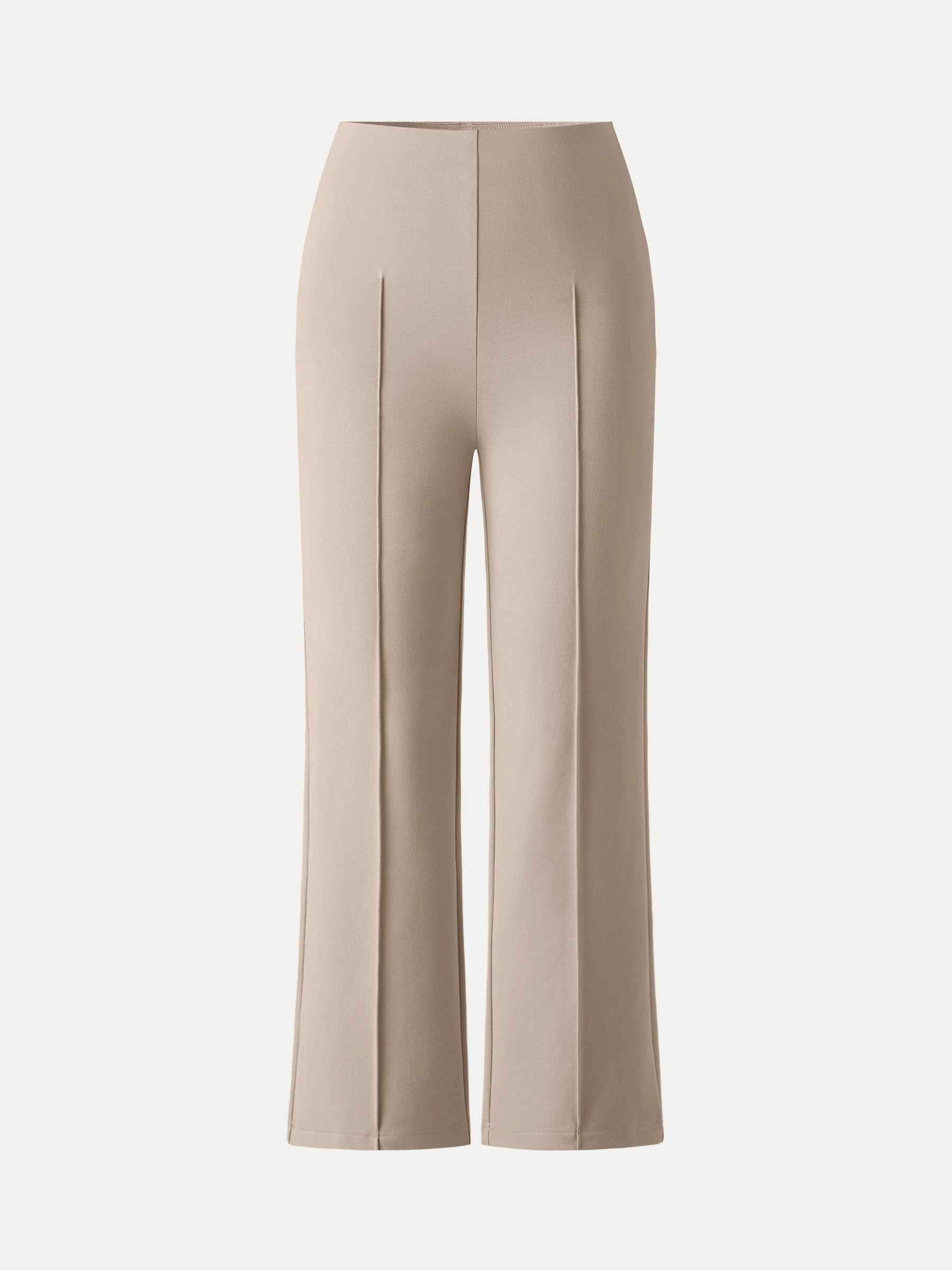 Wrinkle-Resistant High Rise Cropped Flare Leg Travel Pant