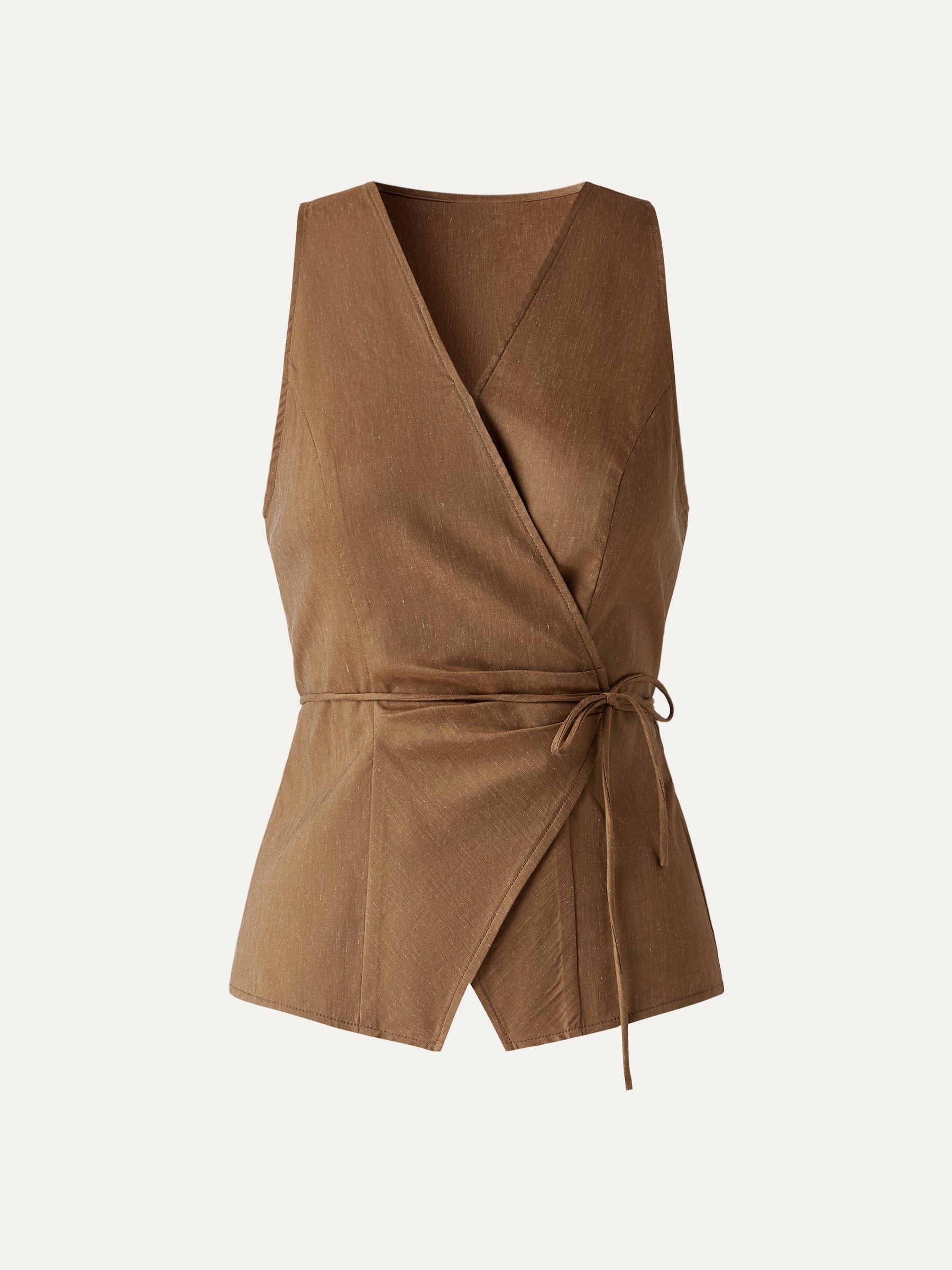 Wrap Top with Self-Tie