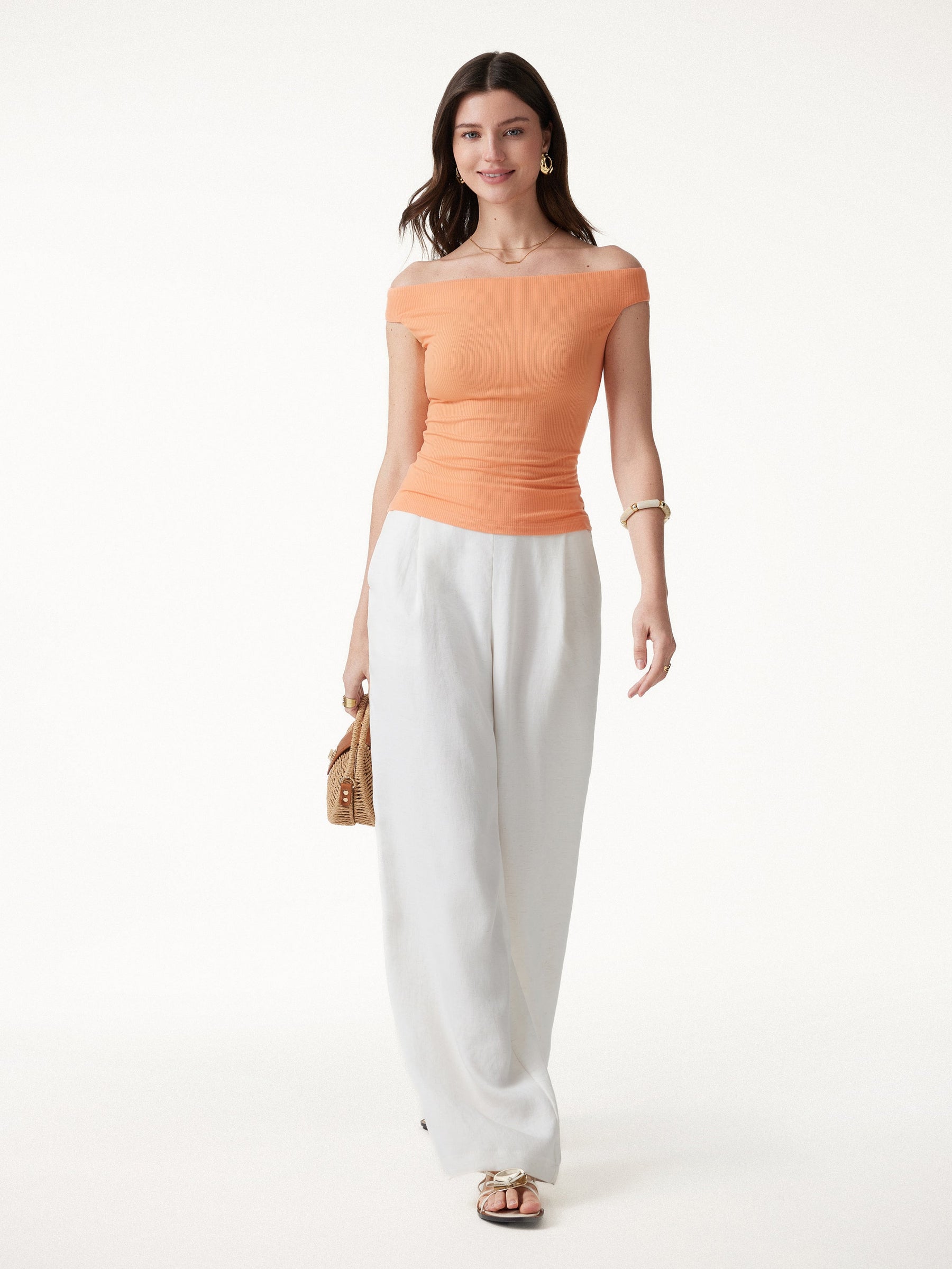 CoolTouch Off-the-Shoulder Contour Bra Top