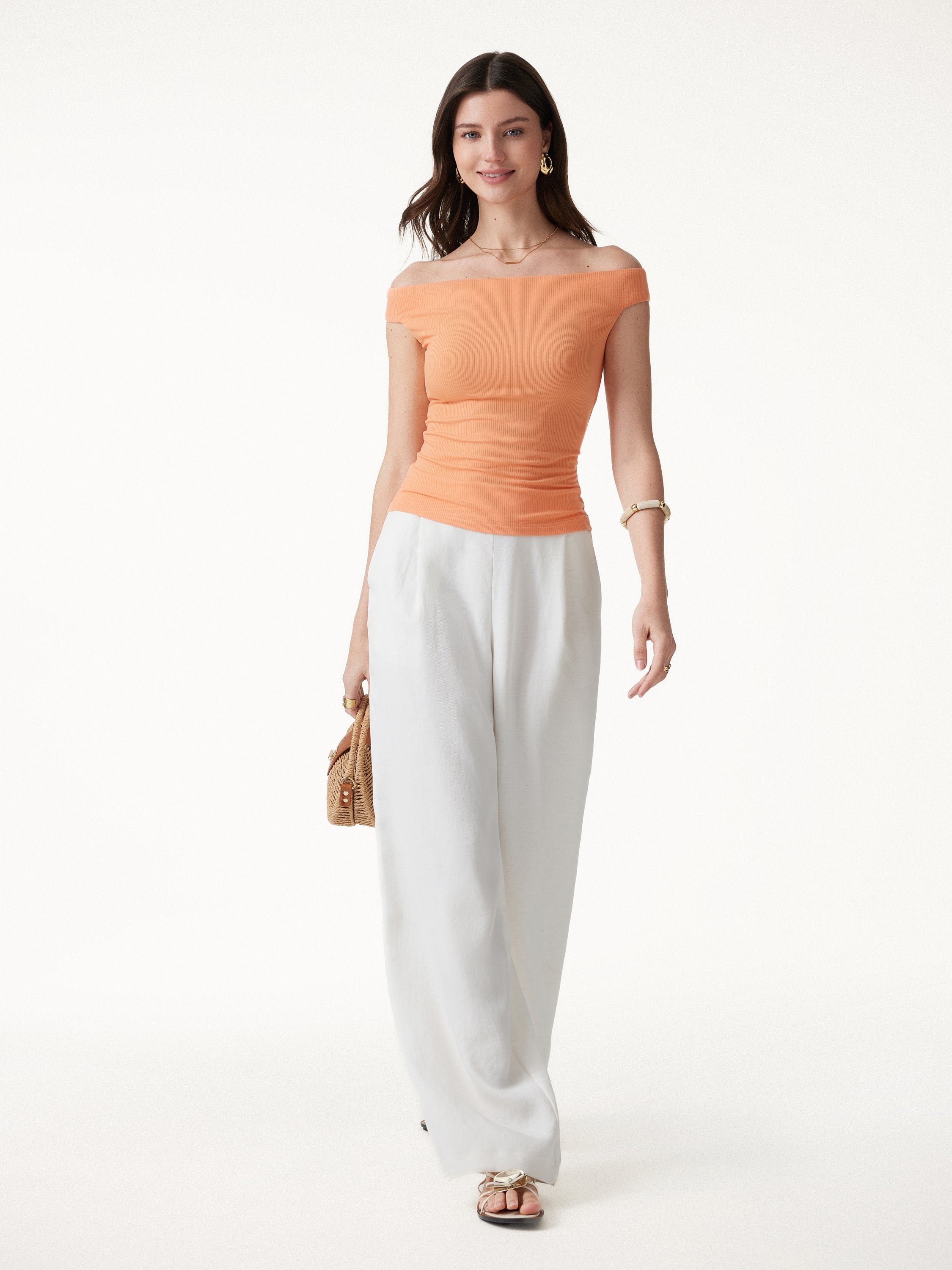 CoolTouch Off-the-Shoulder Contour Bra Top