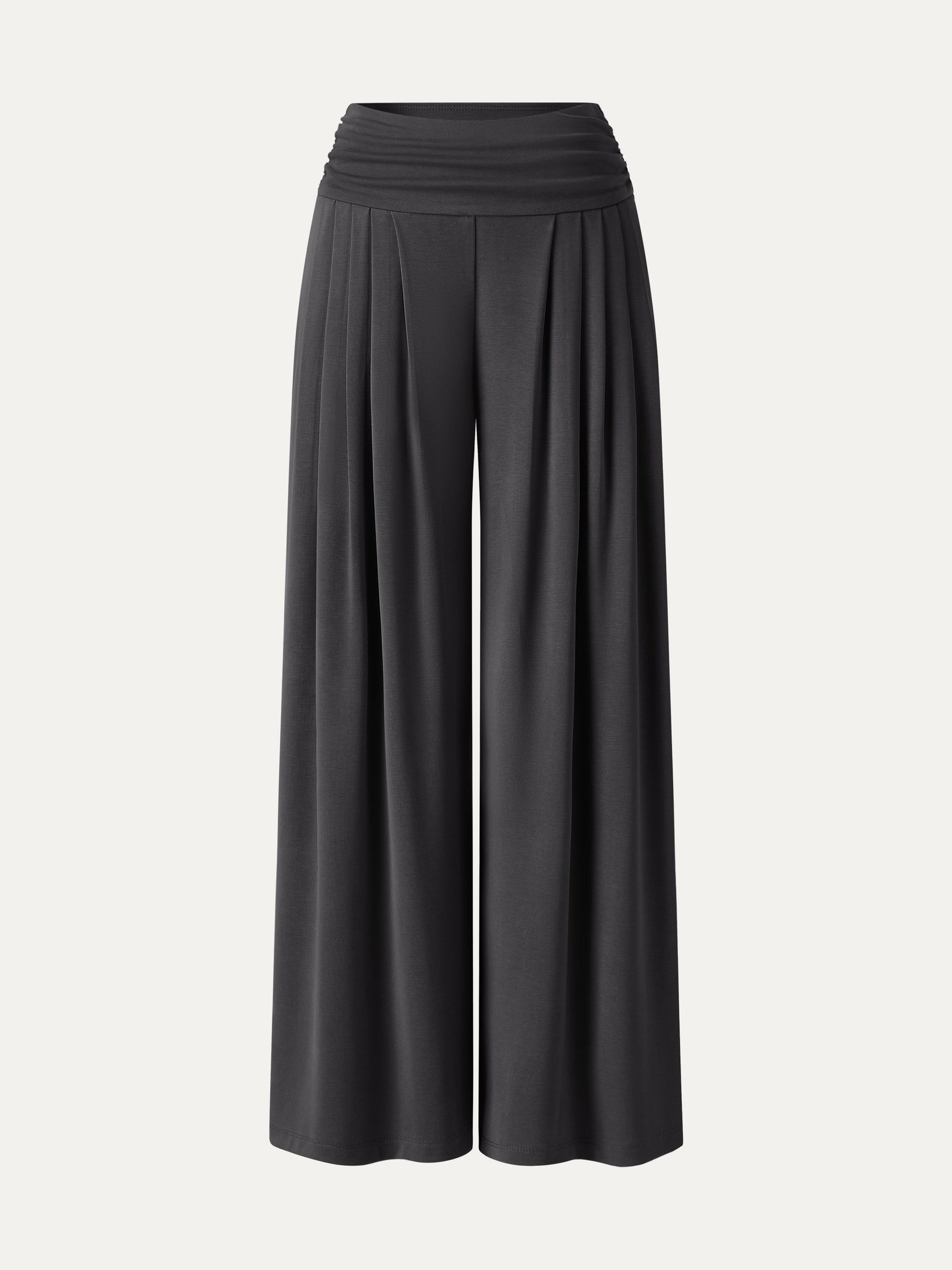 Sandwashed Super Flowy Tucked Palazzo Pant with Pockets