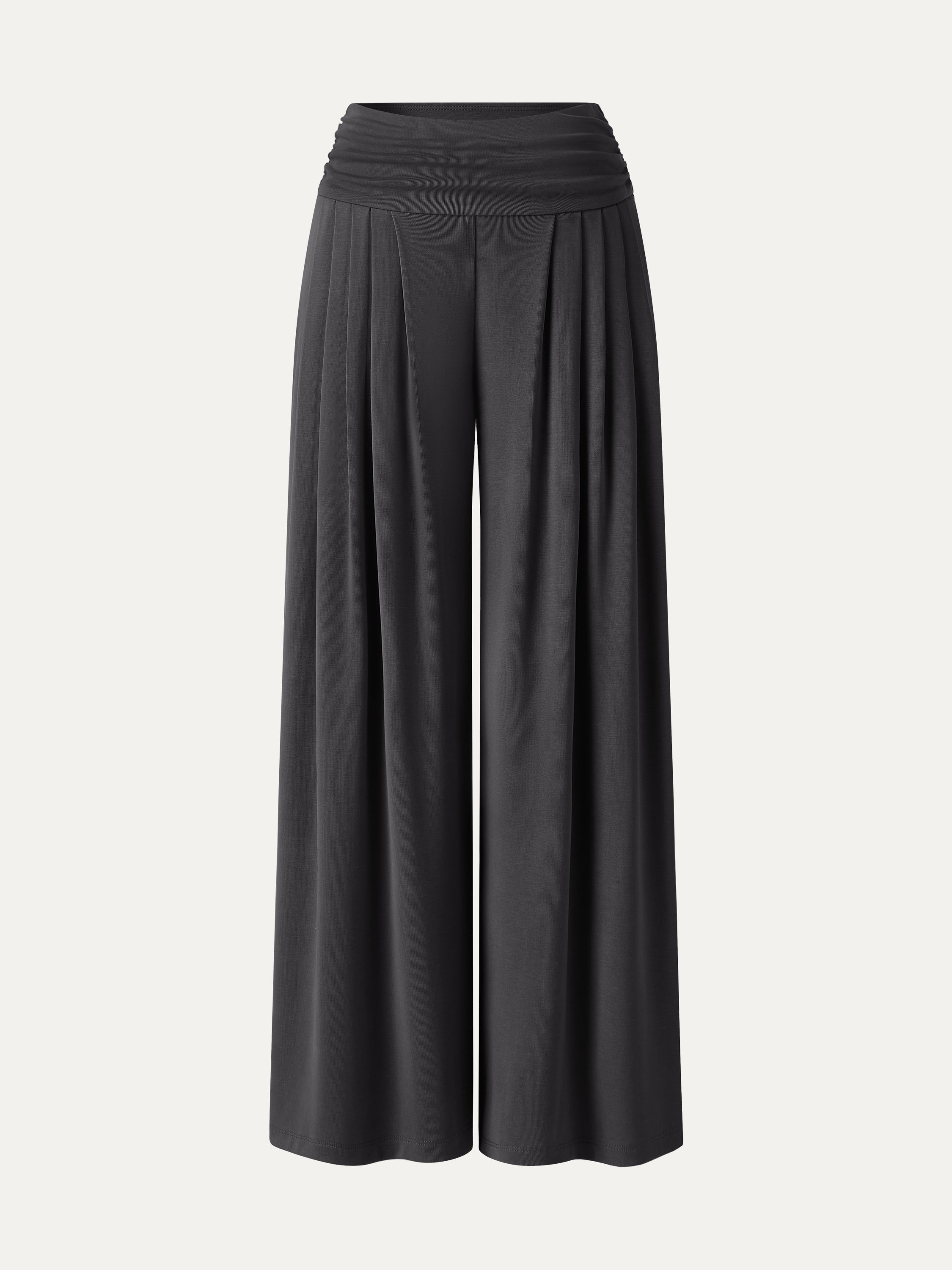 Sandwashed Super Flowy Tucked Palazzo Pant with Pockets