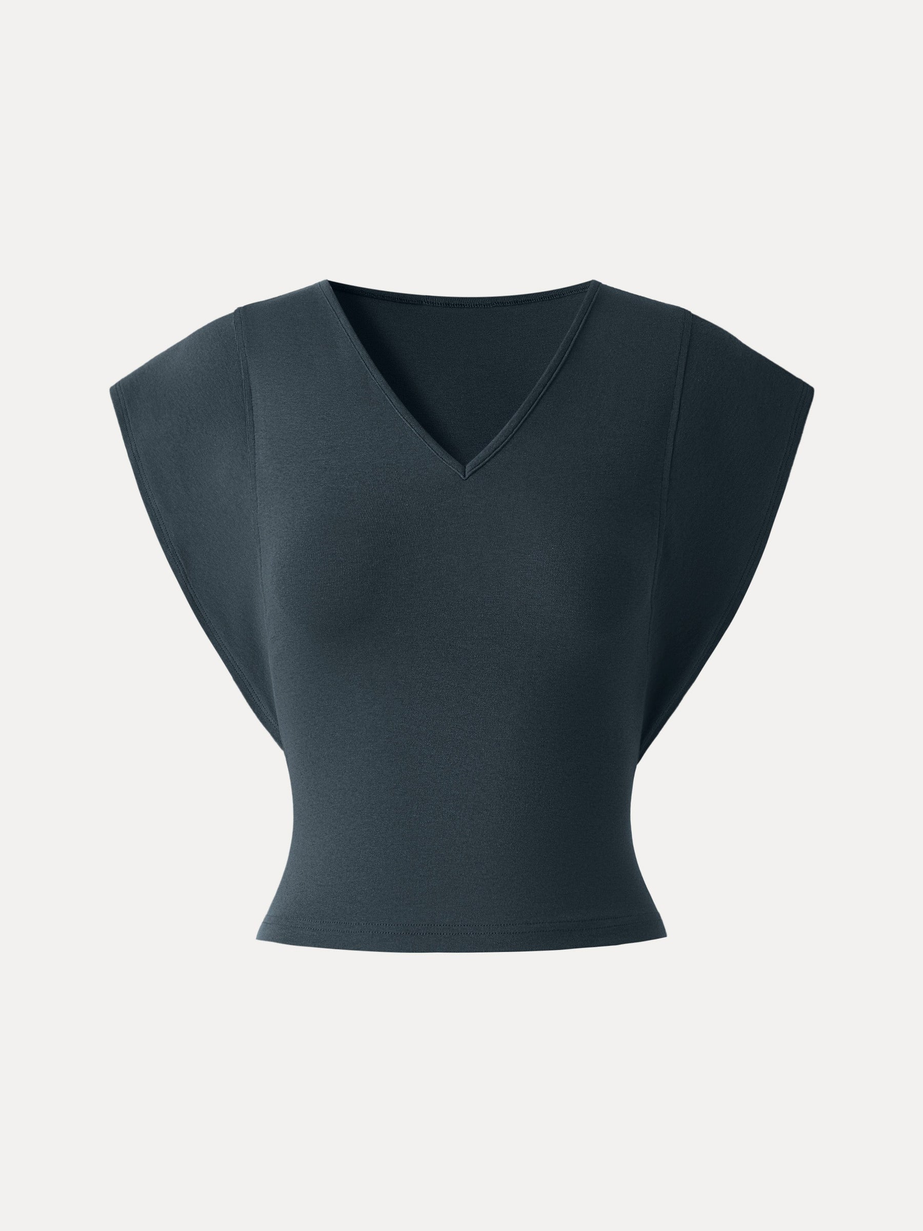 Cotton Lyocell V-Neck Summer Tee