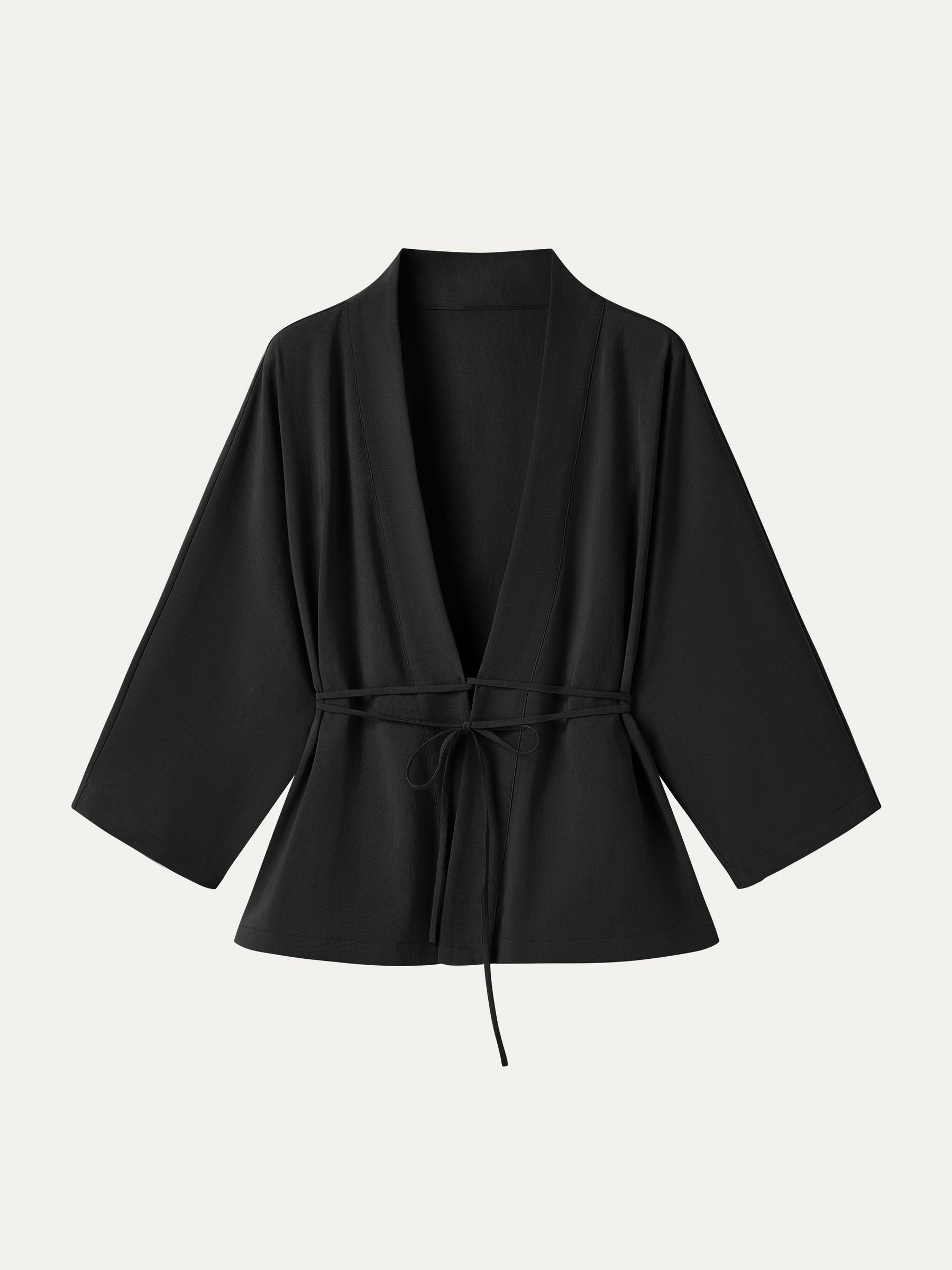 Lyocell-Linen 3/4 Sleeve Cardigan