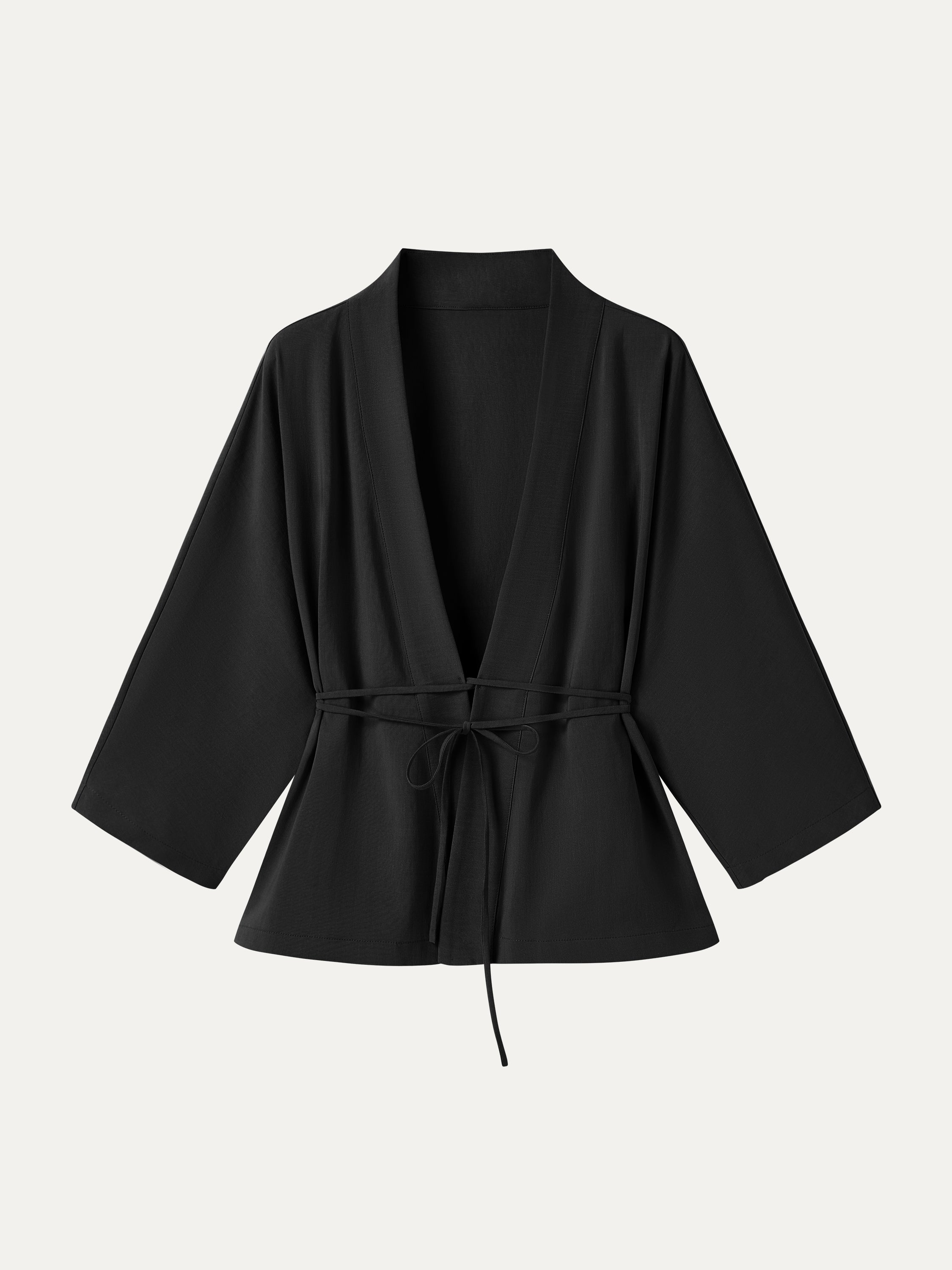 Lyocell-Linen 3/4 Sleeve Cardigan