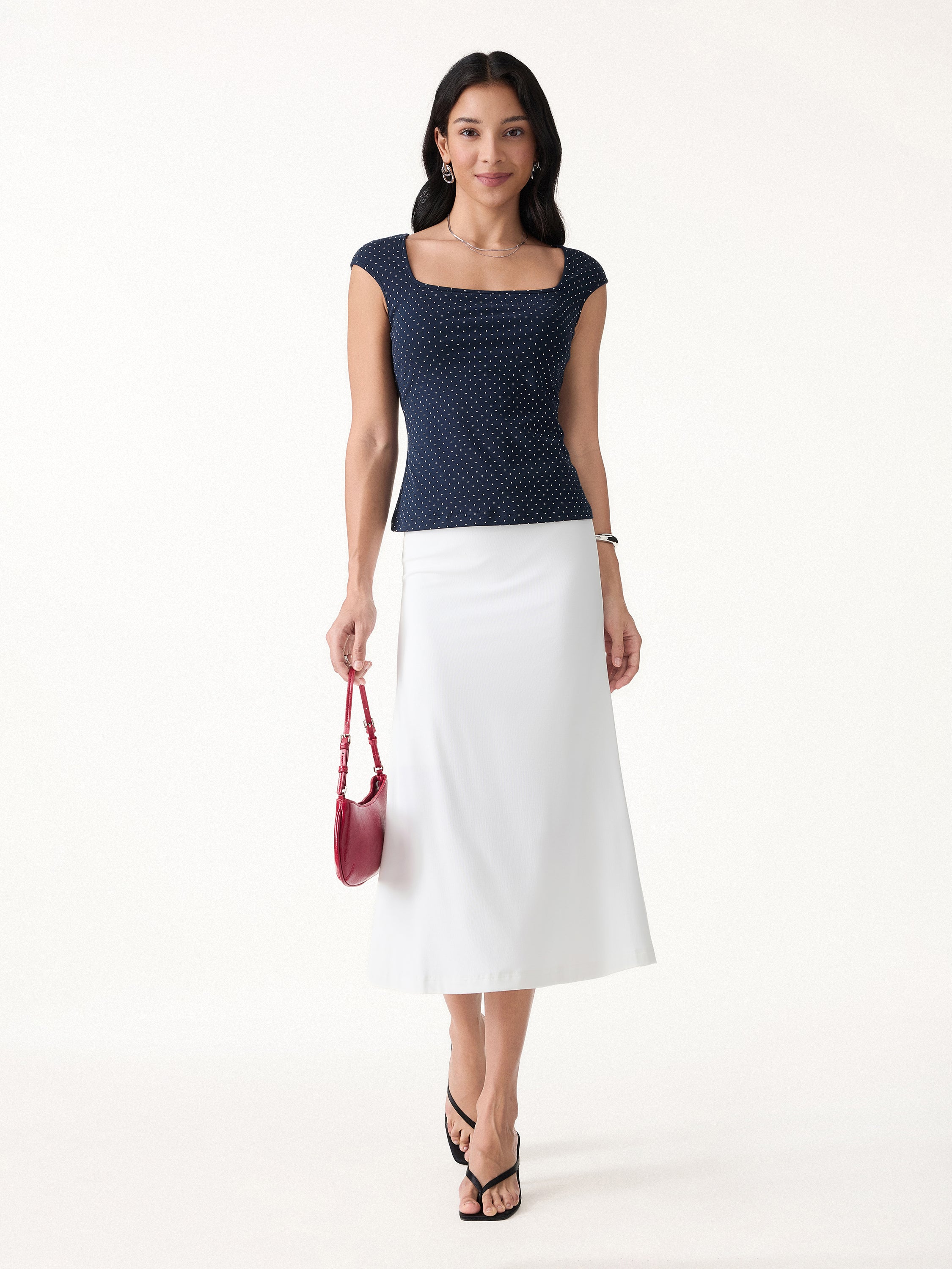 Polka Dots Square Neck Bra Top