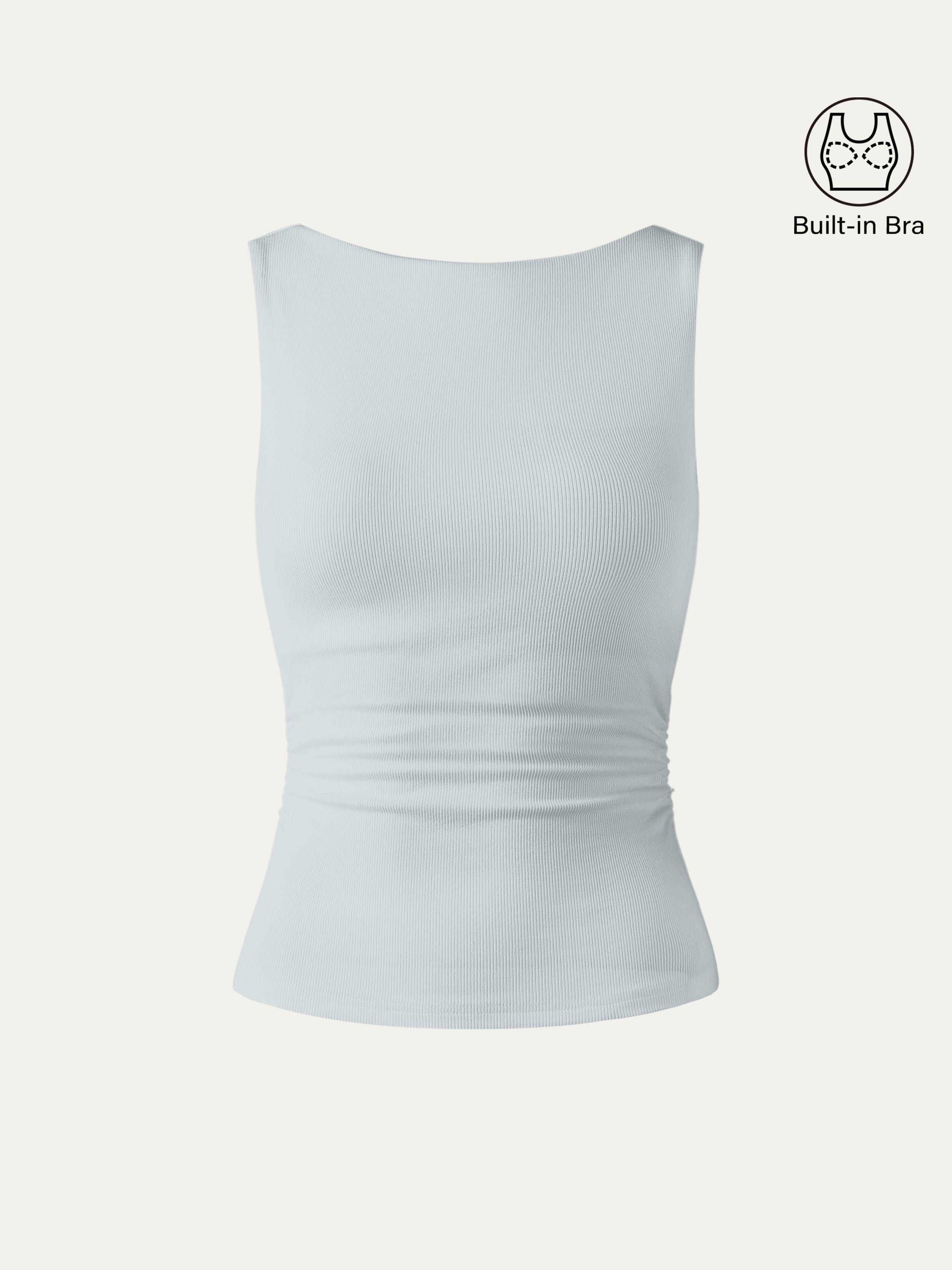 Elastic Open Back Bra Tank