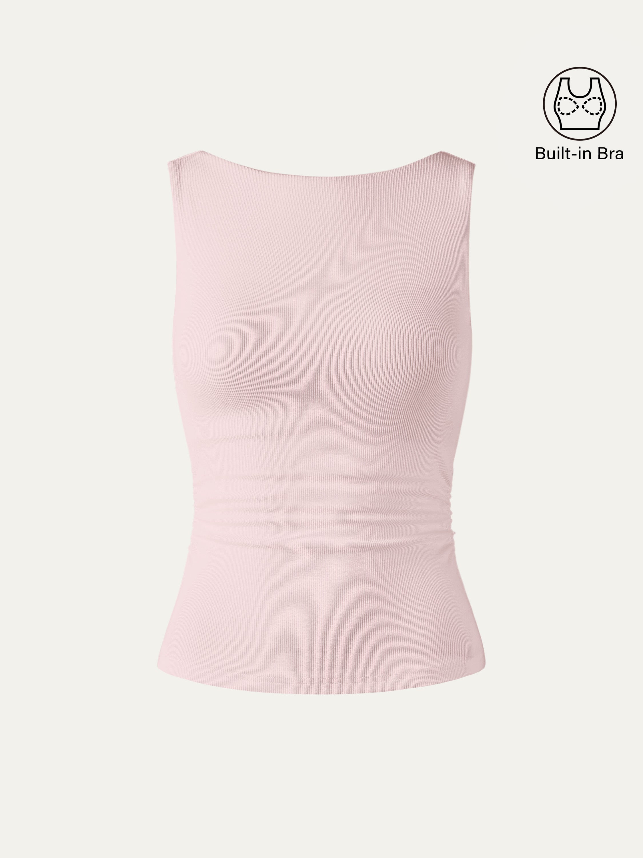 Elastic Open Back Bra Tank